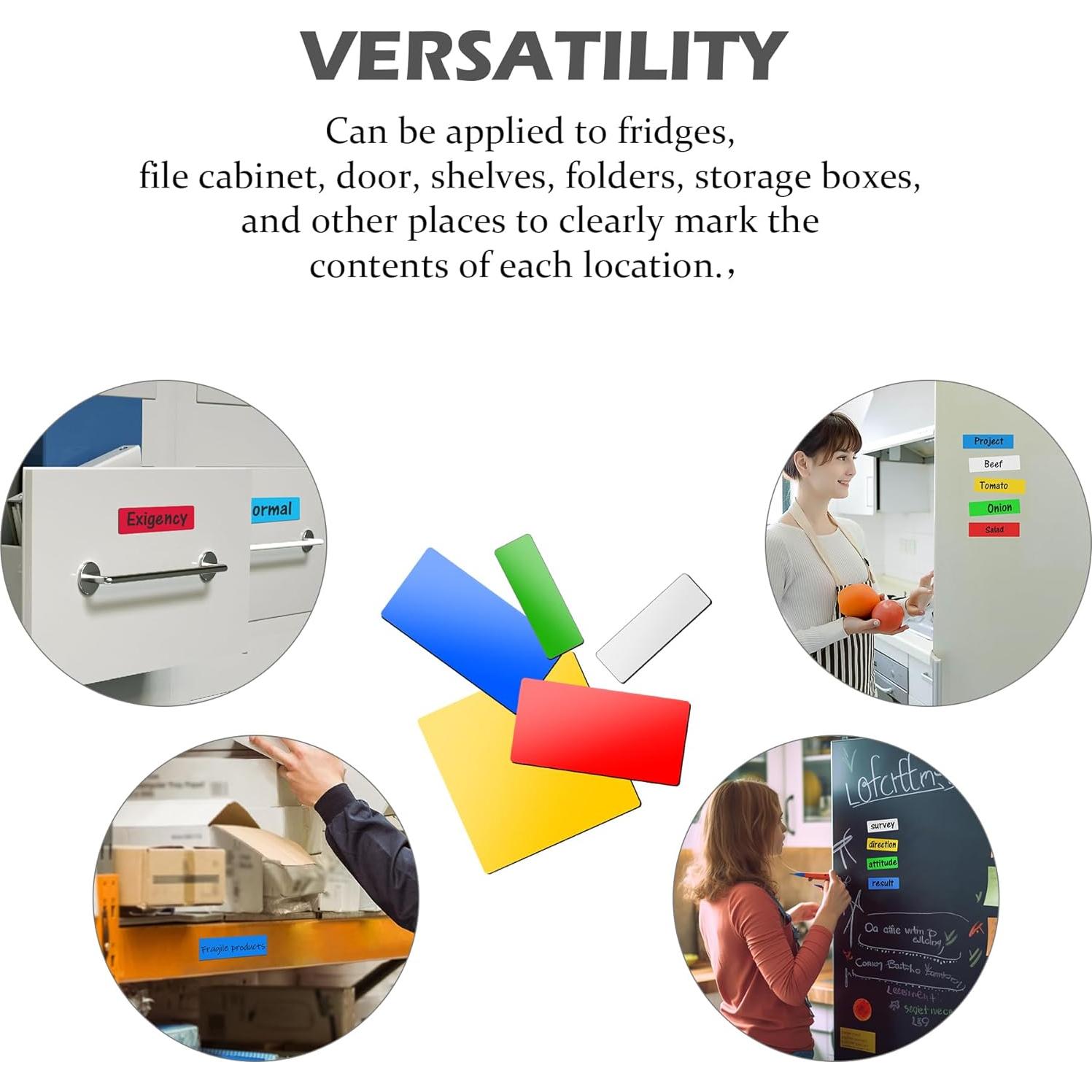 Etiquetas Magnéticas Reutilizables Realth Multicolor 40 Pcs