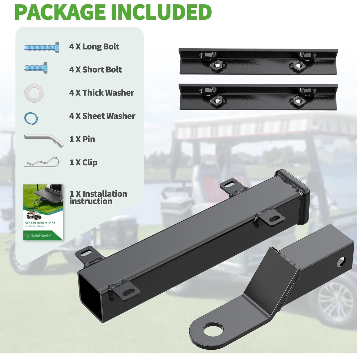 Enganche para Remolque de Carrito de Golf 10L0L Universal 2"