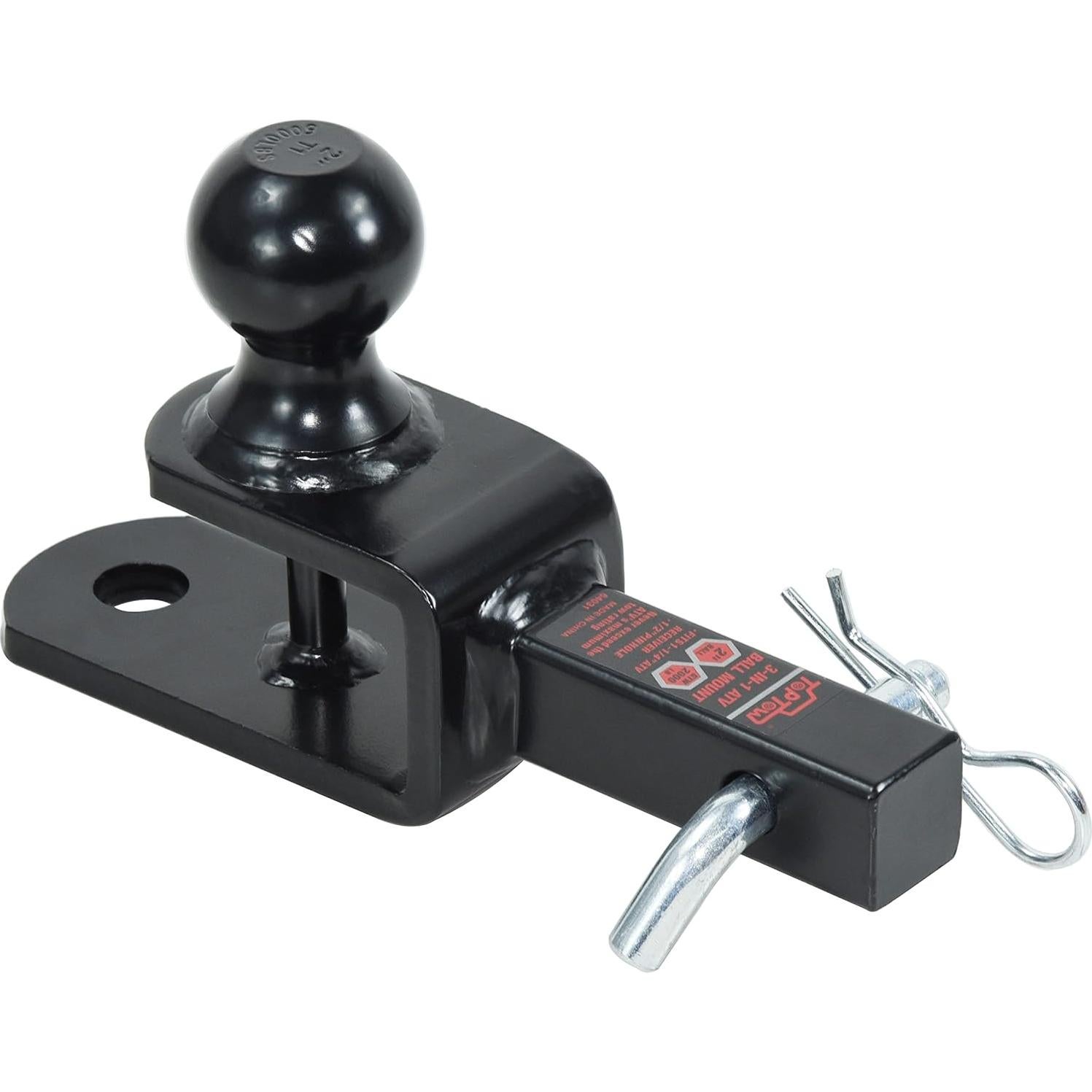 Enganche de Remolque TOPTOW para ATV/UTV, Bola 5 cm, Receptor 3 cm