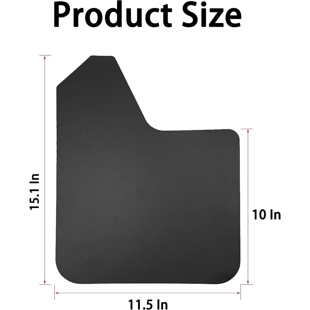 Juego de 4 Guardabarros Universales Moioee para Auto Negro