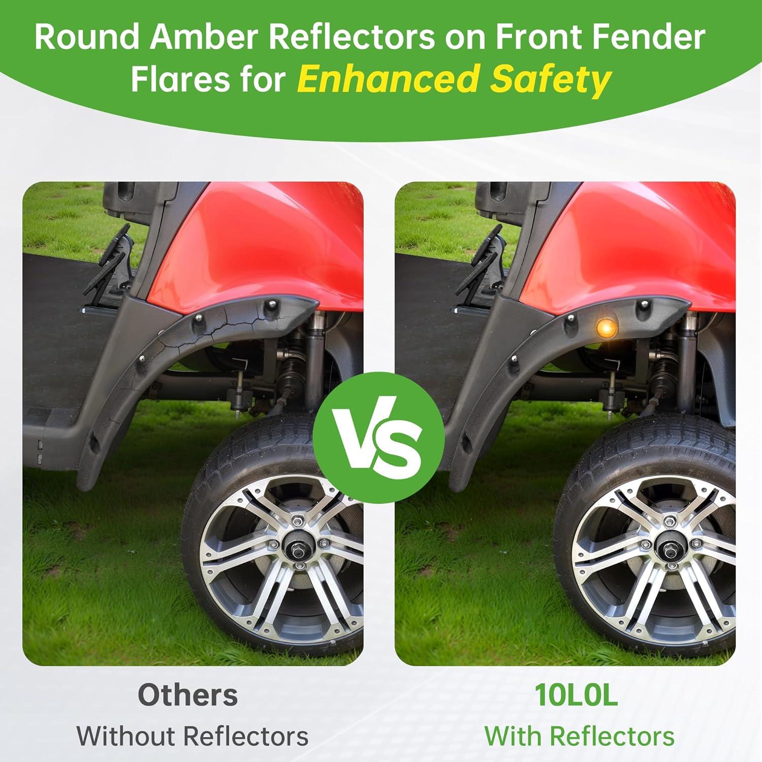 Guardabarros 10L0L para Carro de Golf EZGO RXV 2008-2015