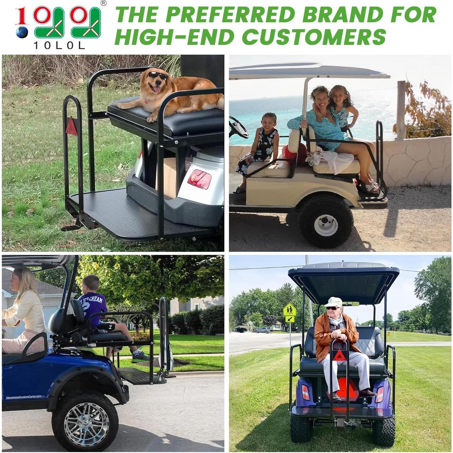 Barra de Seguridad Trasera Universal 10L0L para Carrito de Golf