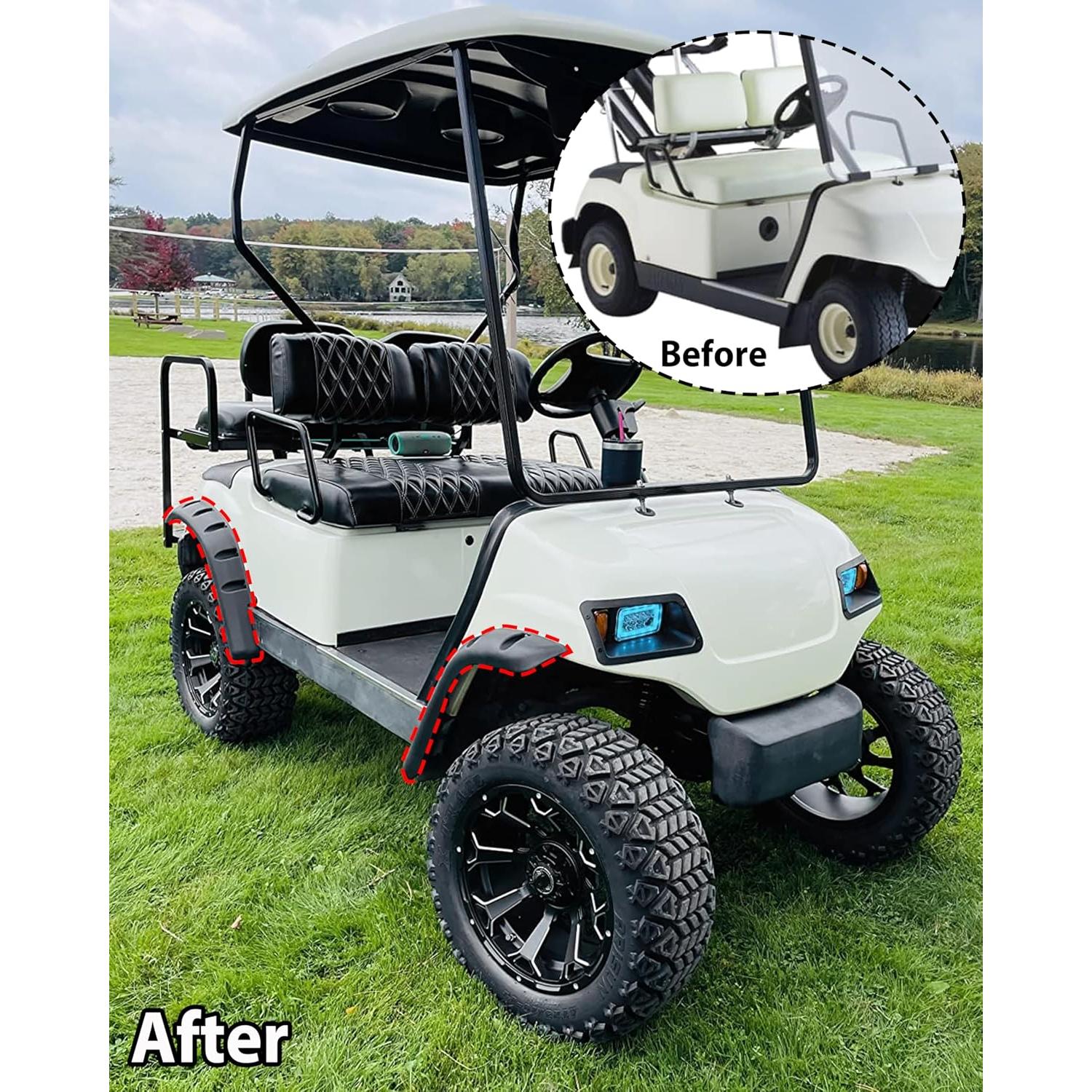 Guardabarros Delanteros y Traseros SAUTVS para Yamaha Golf Cart G14-G22