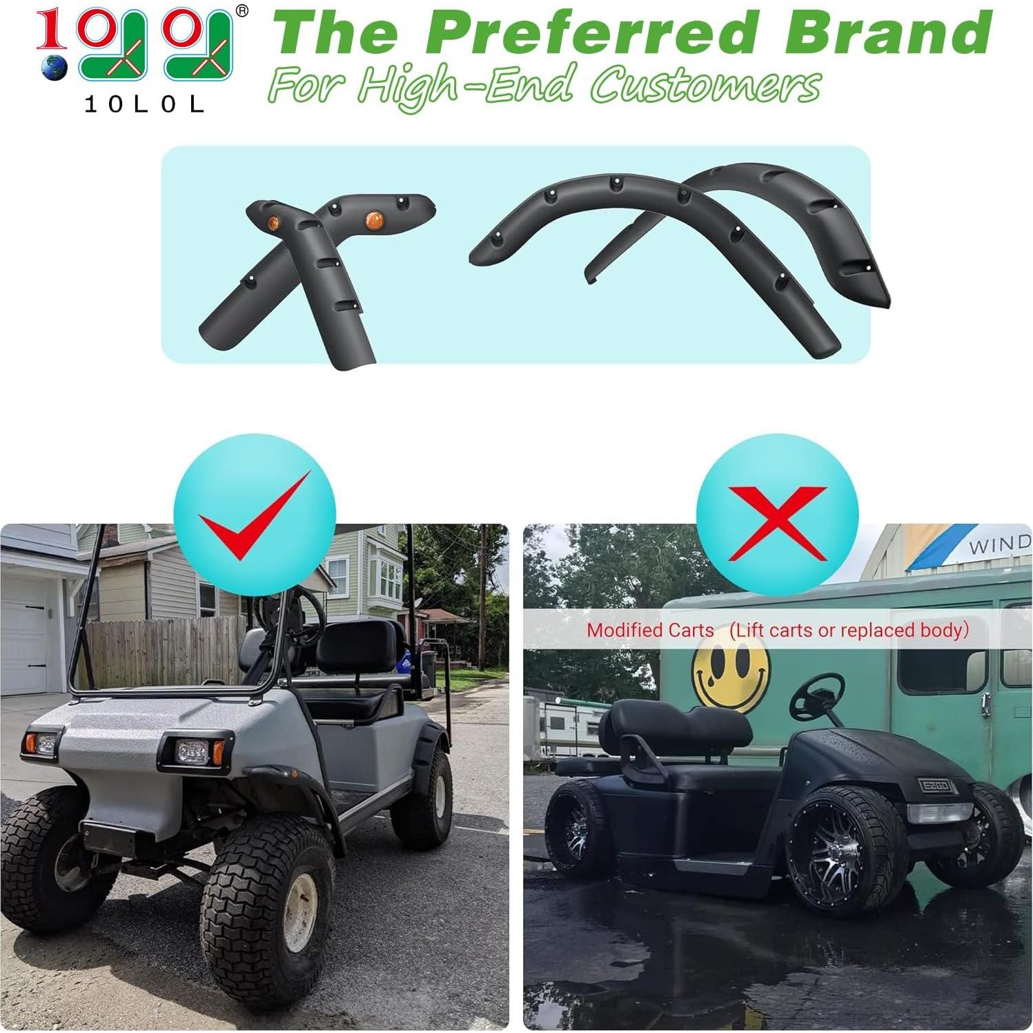 Guardabarros 10L0L para Carro de Golf EZGO TXT 1998-2013