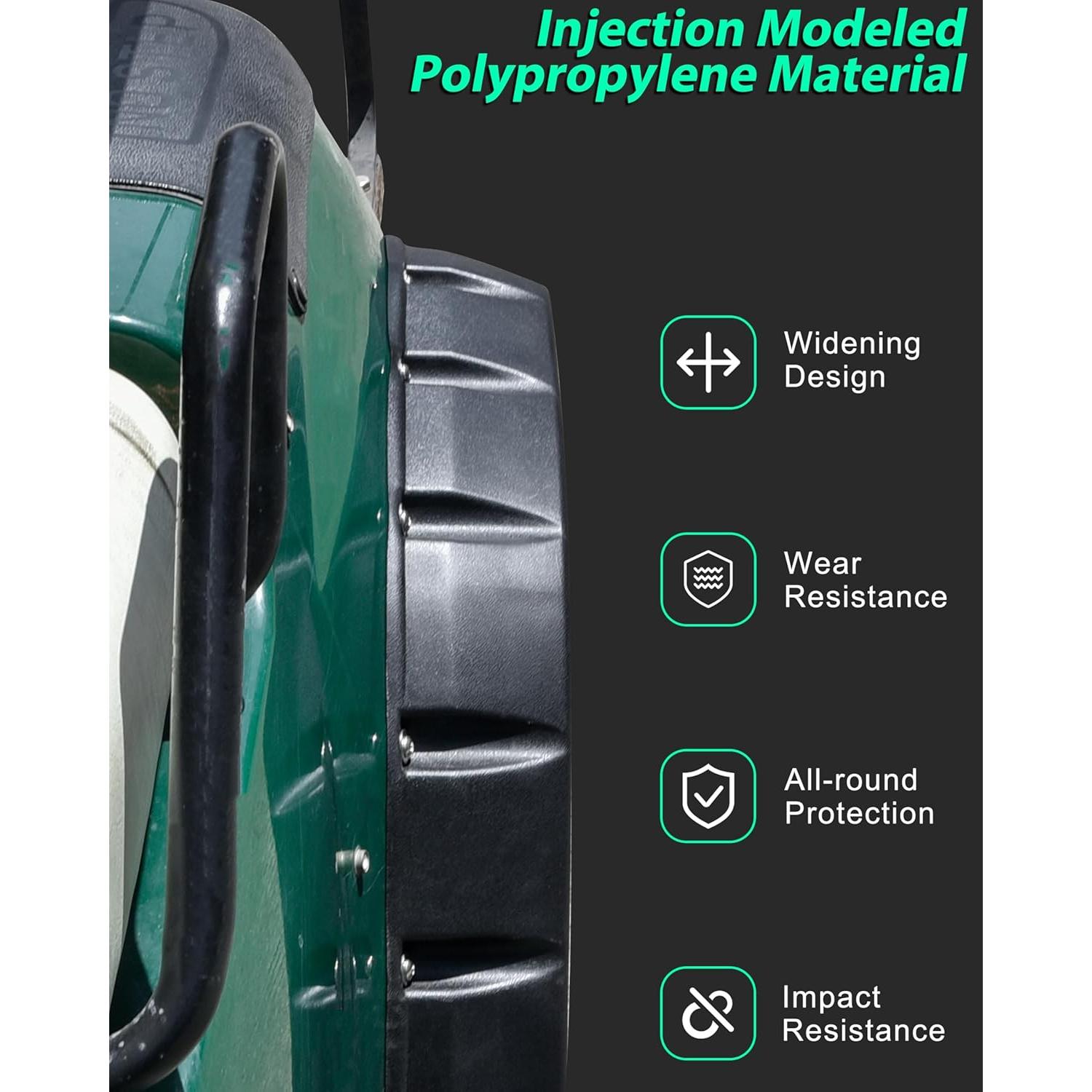 Guardabarros Delanteros y Traseros POKIAUTO para Carrito de Golf Yamaha G14 G16 G19 G20 G22 - Kit 4PCS