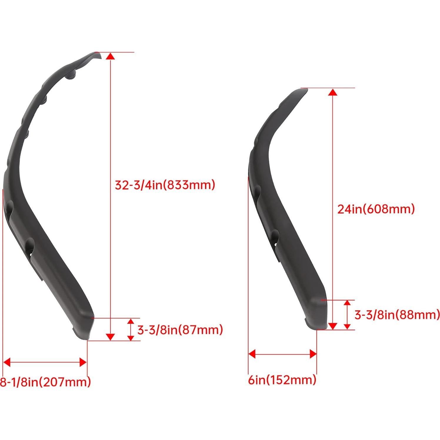 Guardabarros Delanteros y Traseros HECASA para Carro de Golf