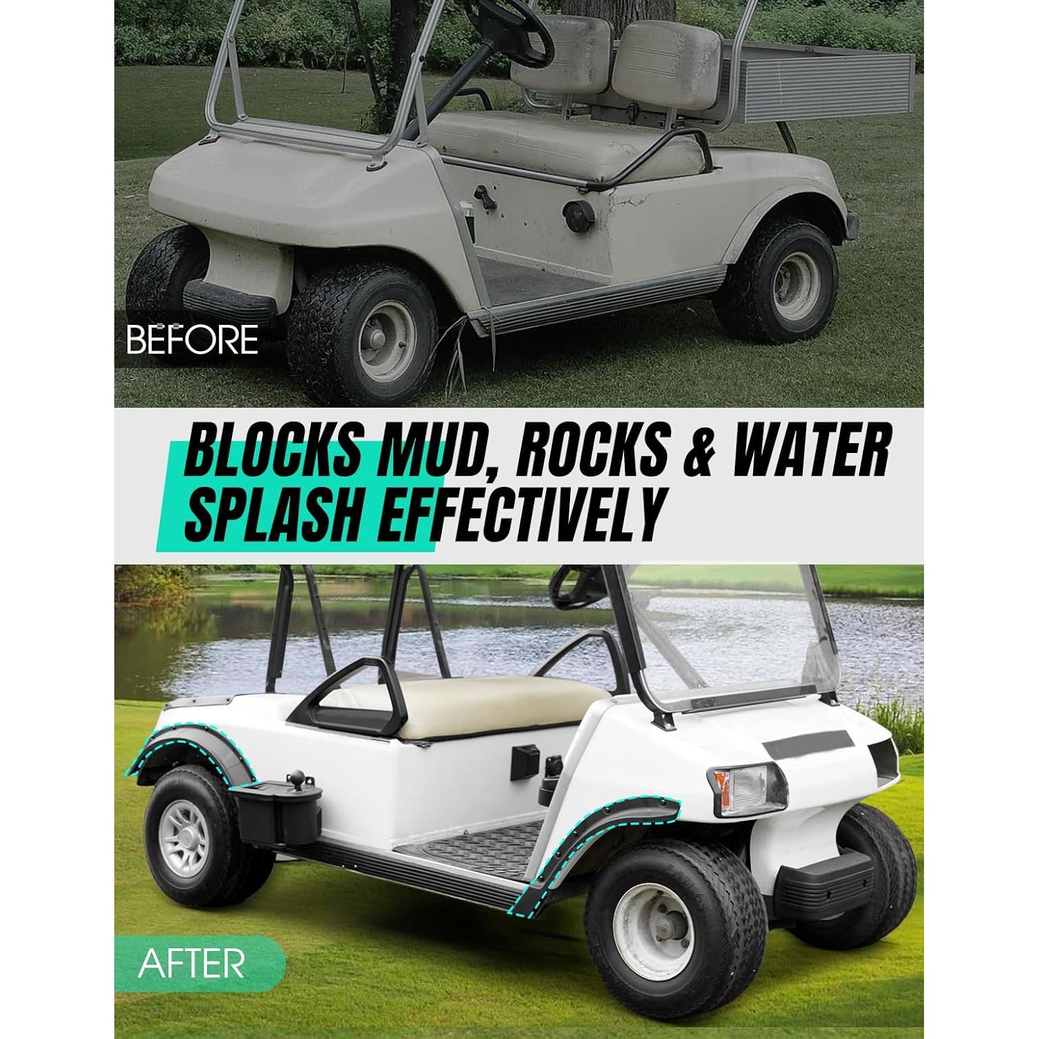 Guardabarros Dacalo para Carro de Golf Club Car DS 1993+ 4PCS