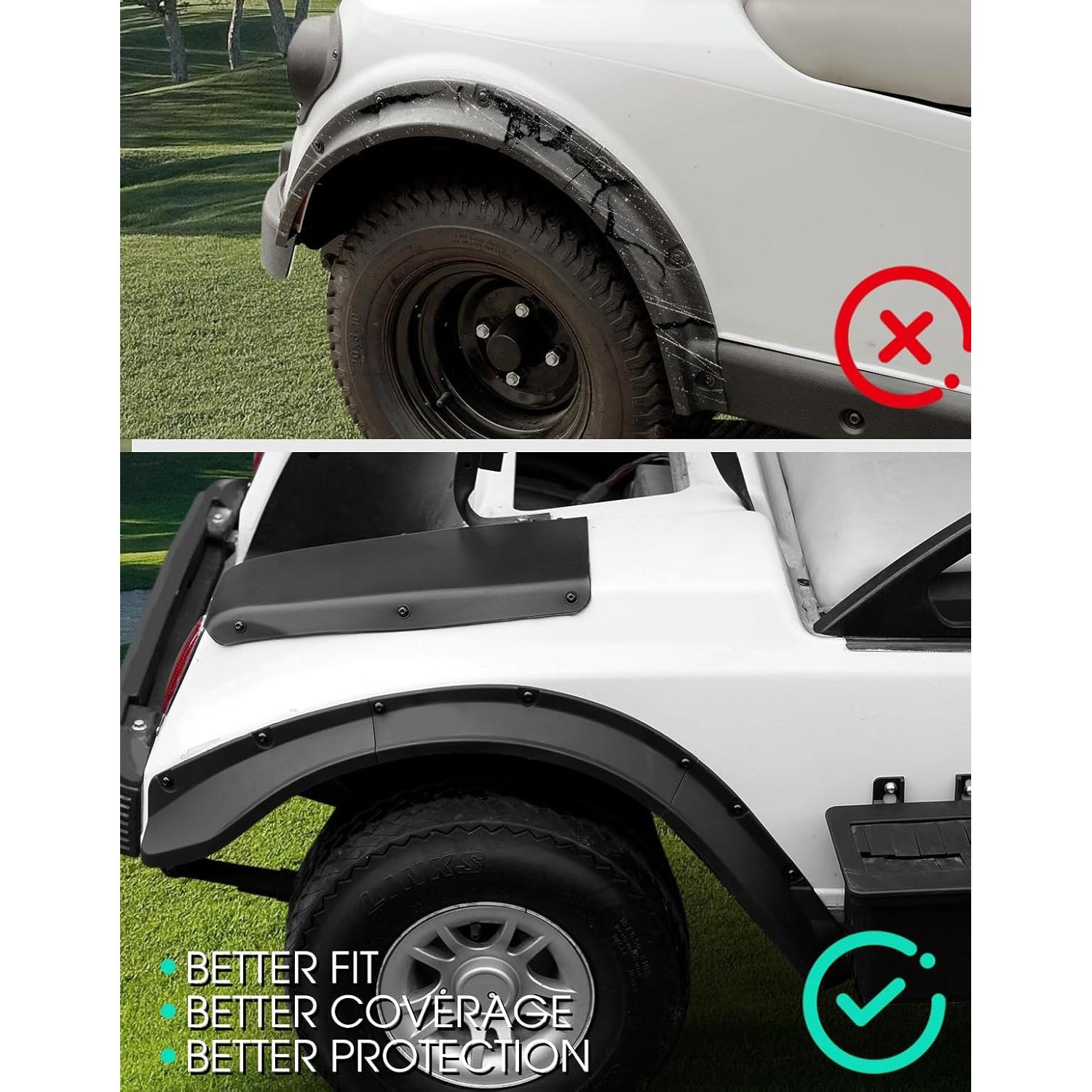 Guardabarros Dacalo para Carro de Golf Club Car DS 1993+ 4PCS