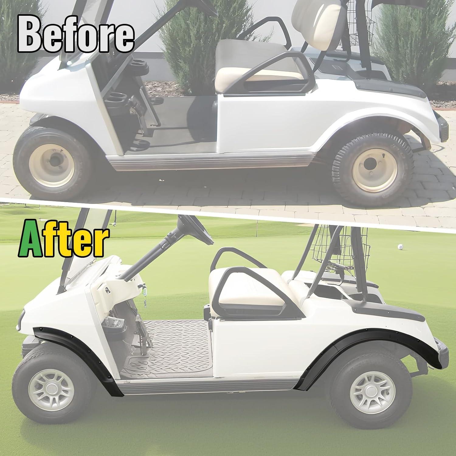 Guardabarros Delanteros y Traseros CYOOYC para Club Car DS 1993-2025