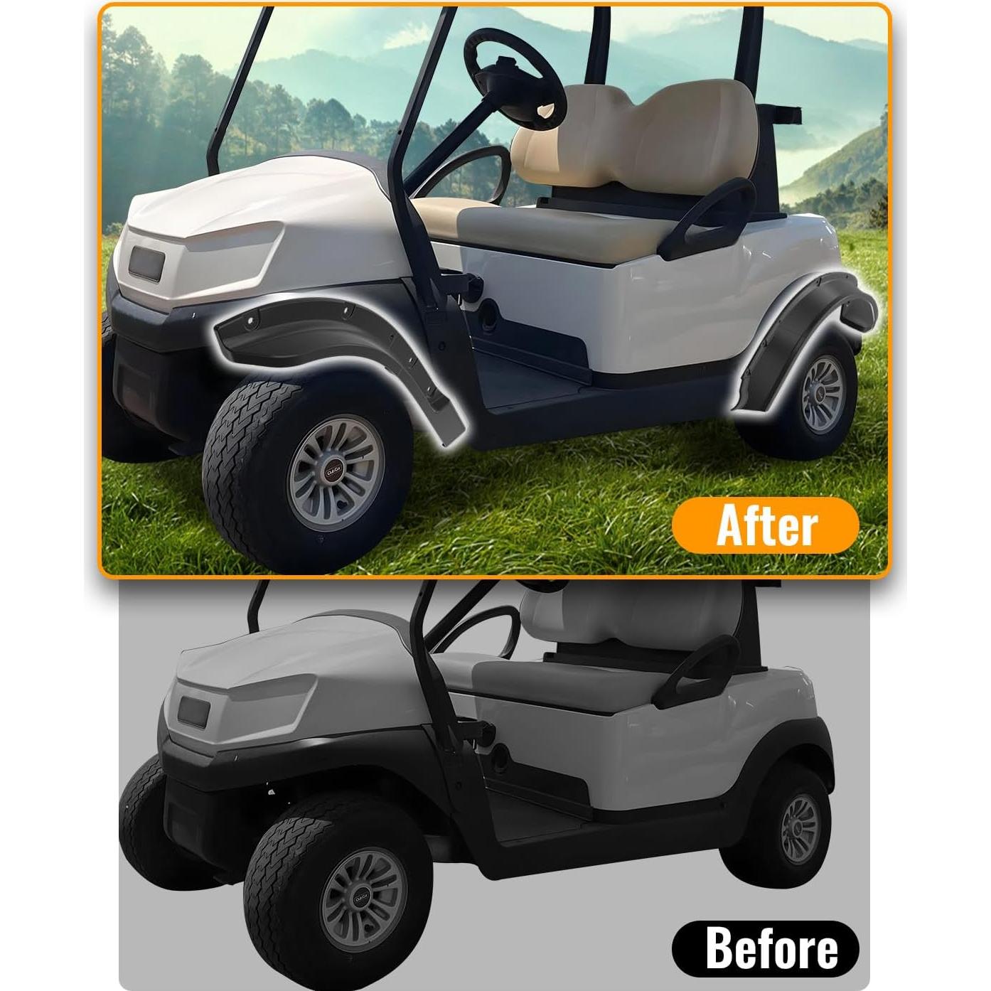 Guardabarros Delanteros y Traseros LuxeMoto para Carrito Golf 2017-2025