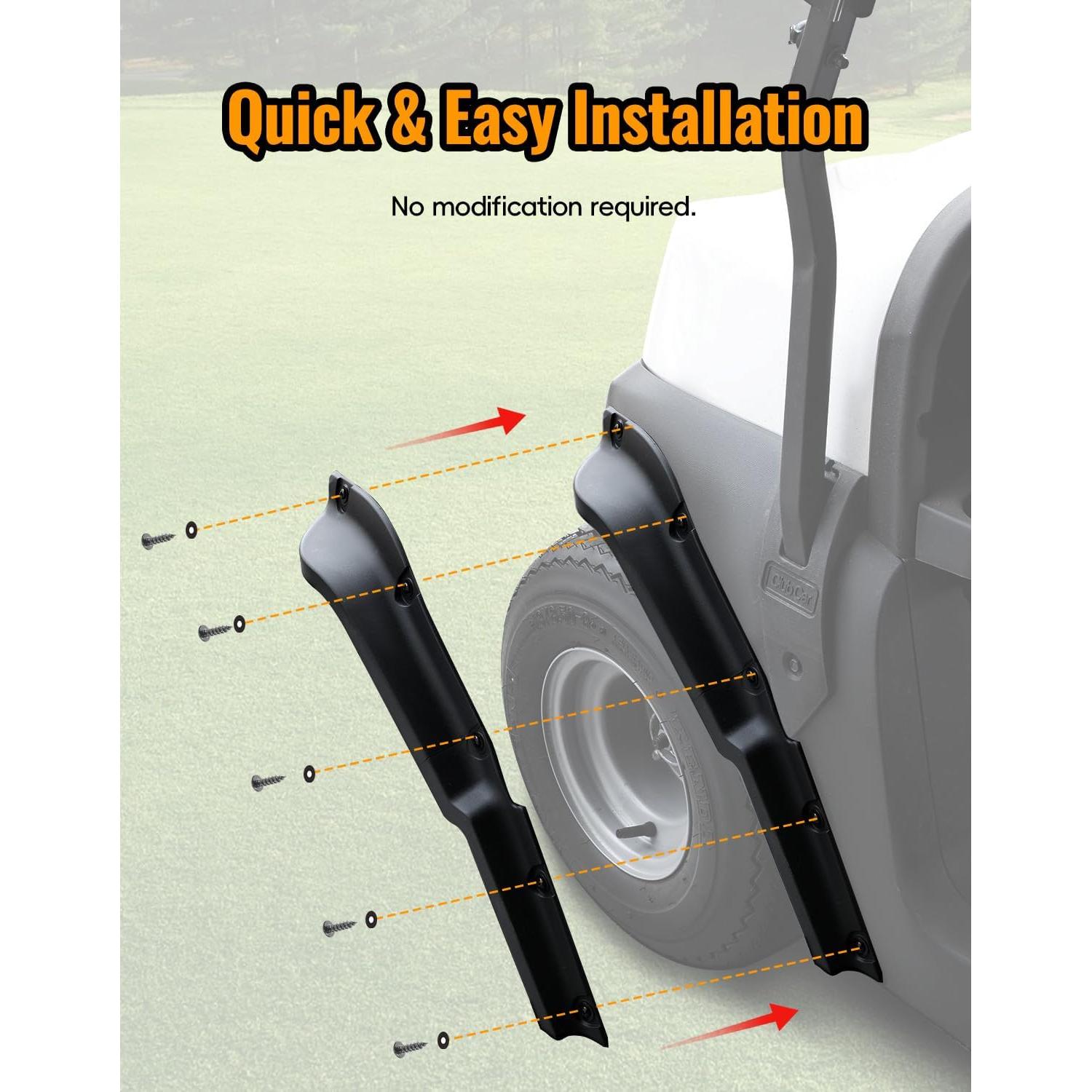 Guardabarros Delanteros y Traseros LuxeMoto para Carrito Golf 2017-2025