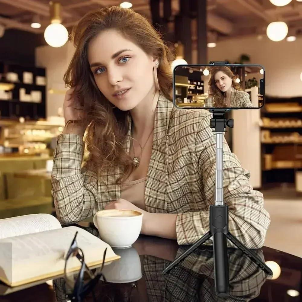 Trípode para Selfie XIHAMA 3 en 1 con Control Remoto Inalámbrico