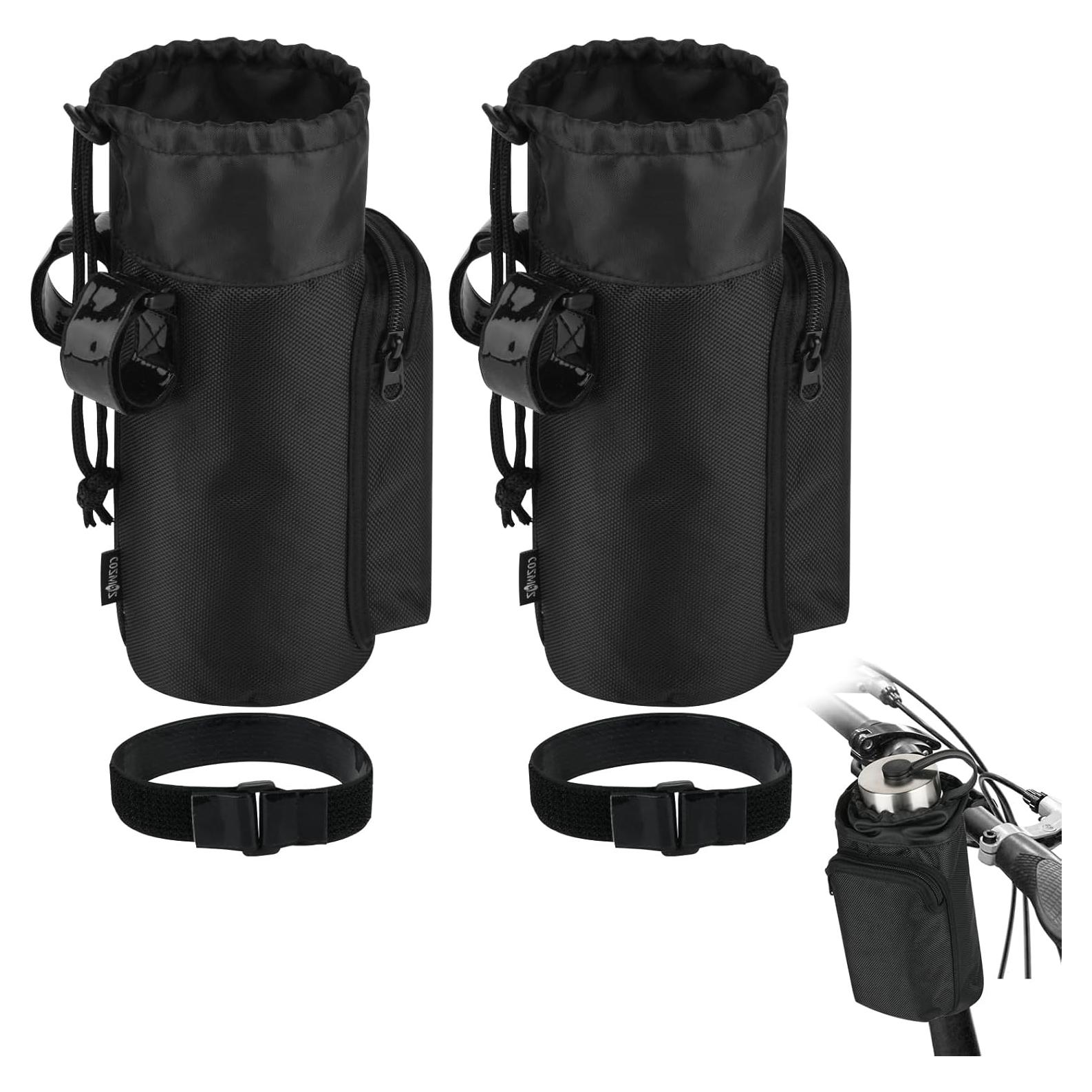 Soporte Botella Bicicleta Cosmos BIKE-BOT-BAG 2 Pcs Negro