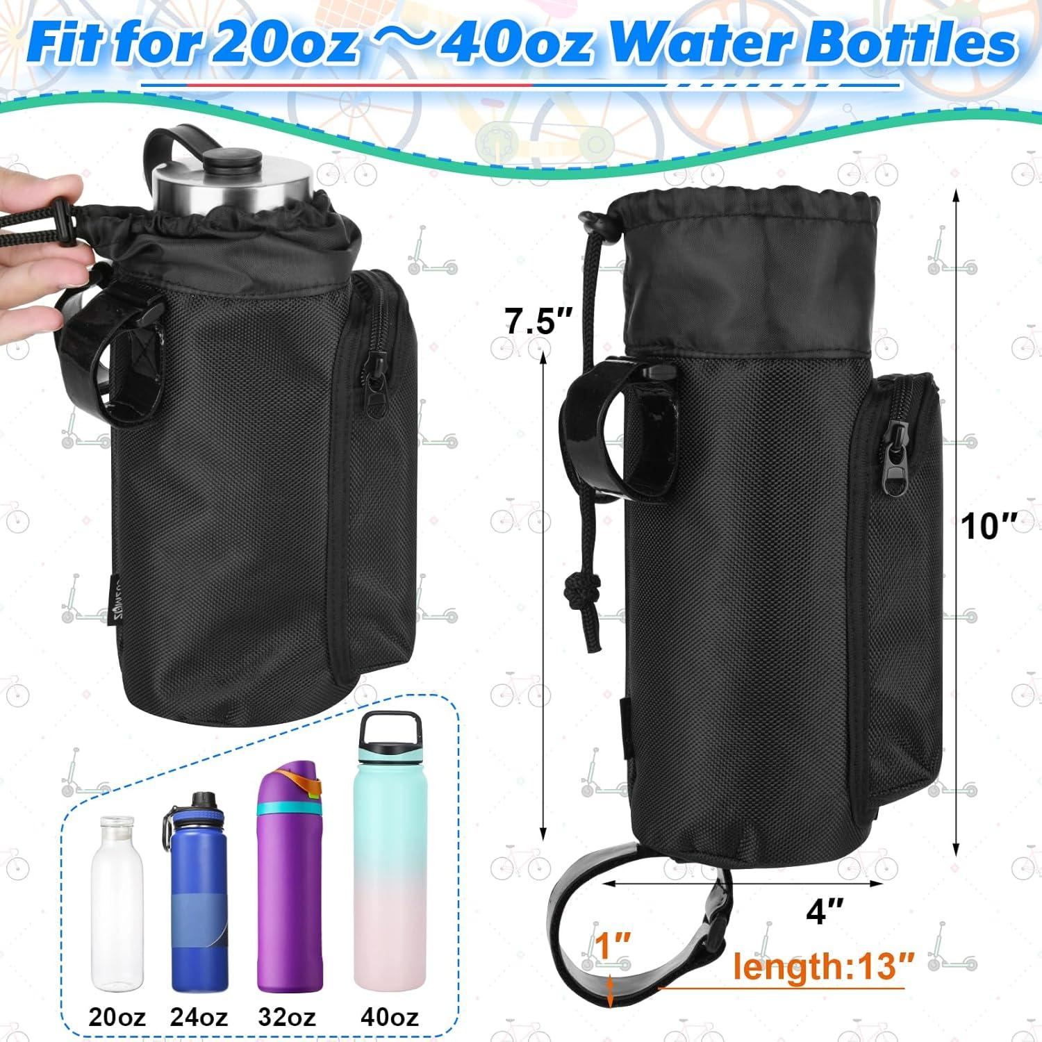 Soporte Botella Bicicleta Cosmos BIKE-BOT-BAG 2 Pcs Negro