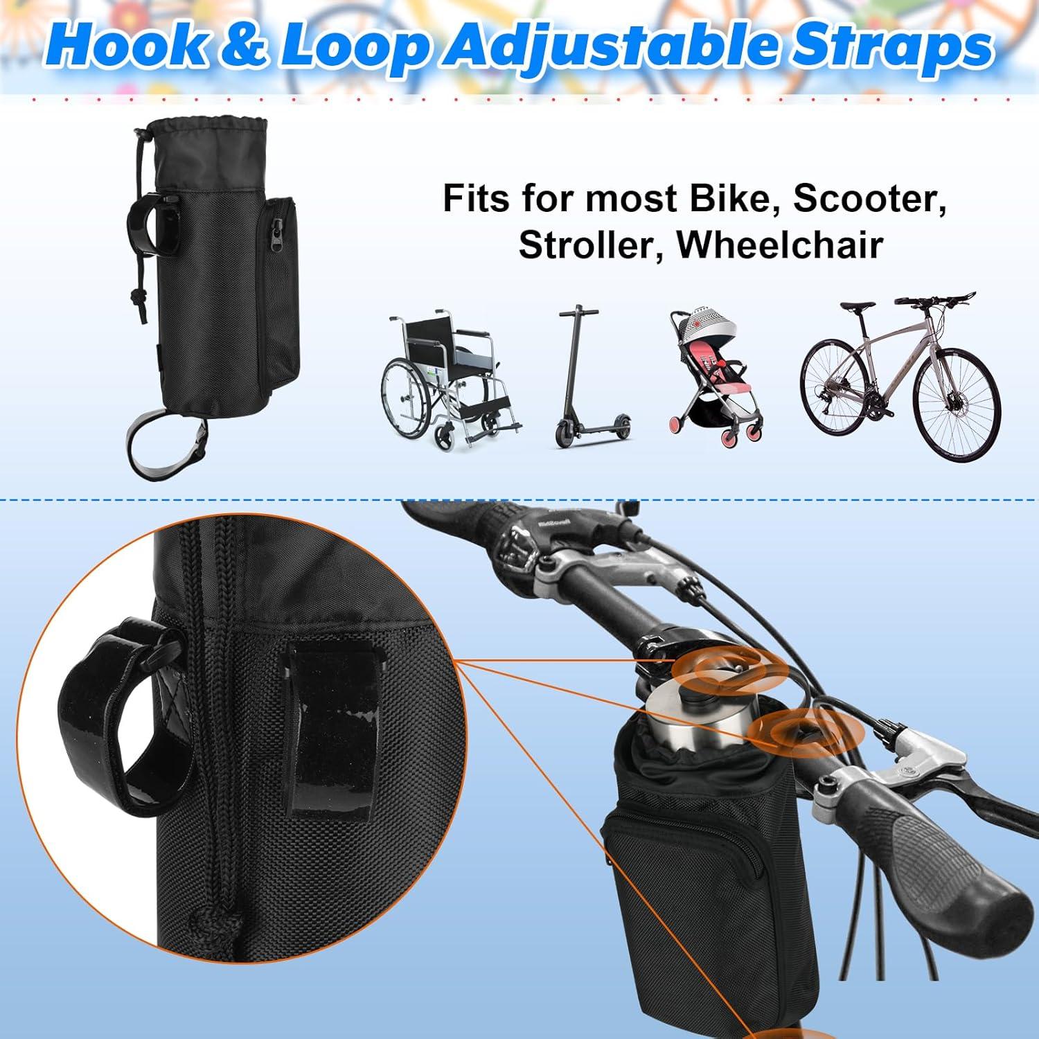 Soporte Botella Bicicleta Cosmos BIKE-BOT-BAG 2 Pcs Negro