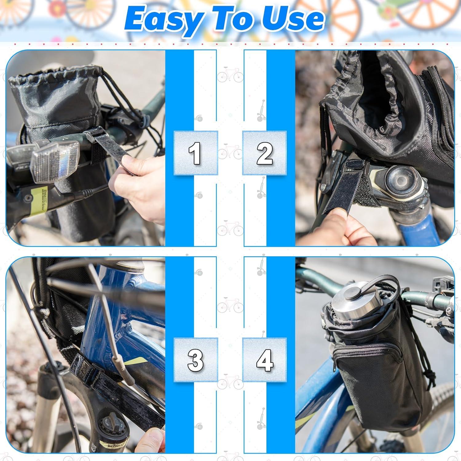 Soporte Botella Bicicleta Cosmos BIKE-BOT-BAG 2 Pcs Negro