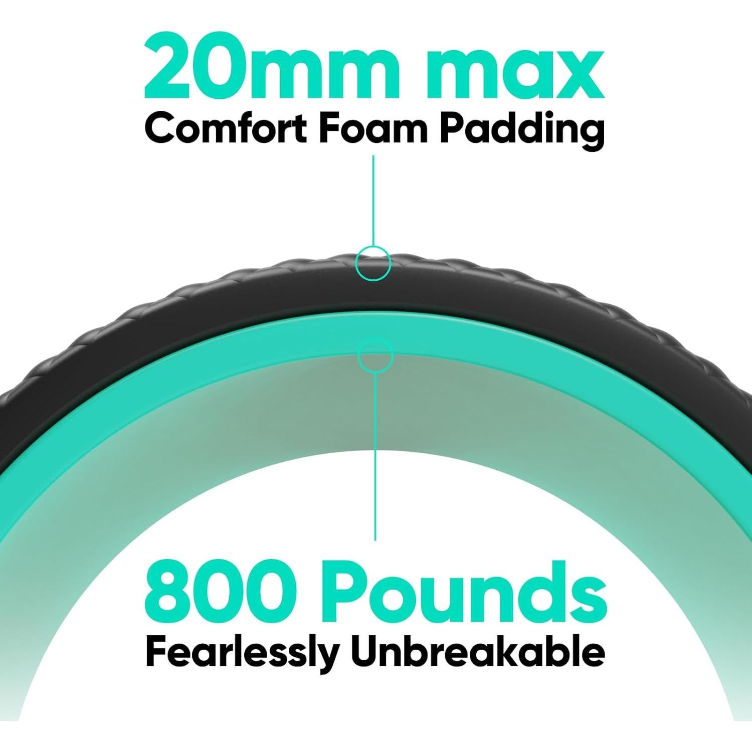 Rodillo de Espalda FitBeast 15.24 cm - Masaje y Estiramiento