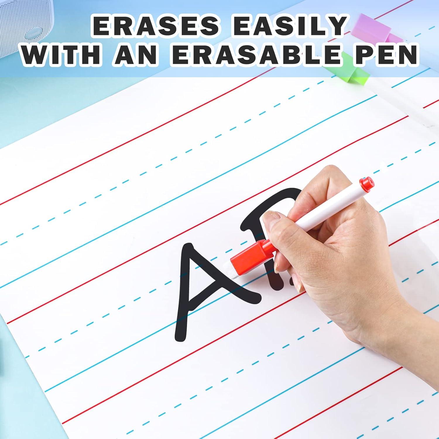 Papel Magnético Rayado Patelai 2 Pcs 55 x 43 cm para Pizarra