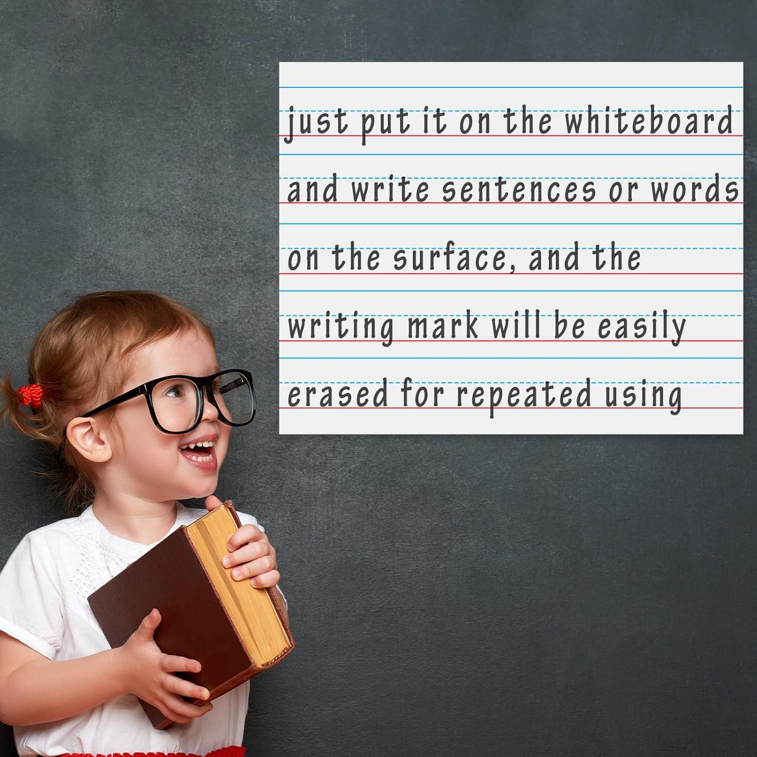 Papel Magnético Rayado Patelai 2 Pcs 55 x 43 cm para Pizarra