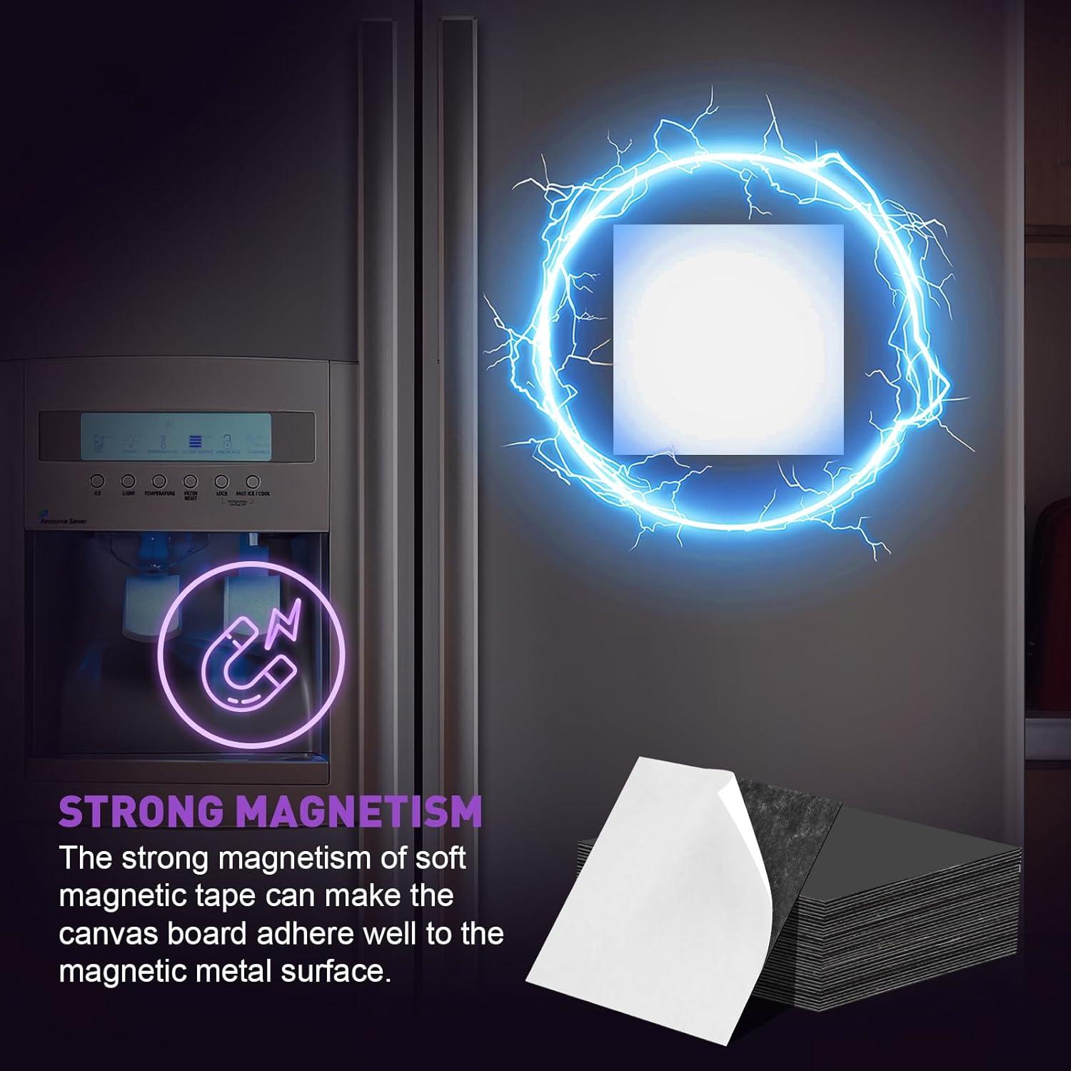 Paquete de 24 Lienzos Magnéticos Mini 7.6x7.6cm ESRICH