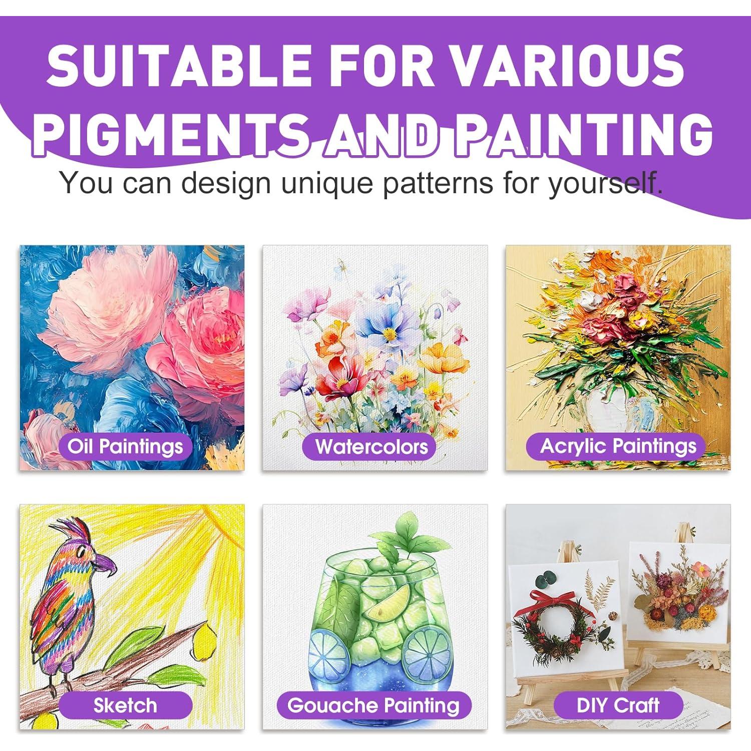 Paquete de 24 Lienzos Magnéticos Mini 7.6x7.6cm ESRICH