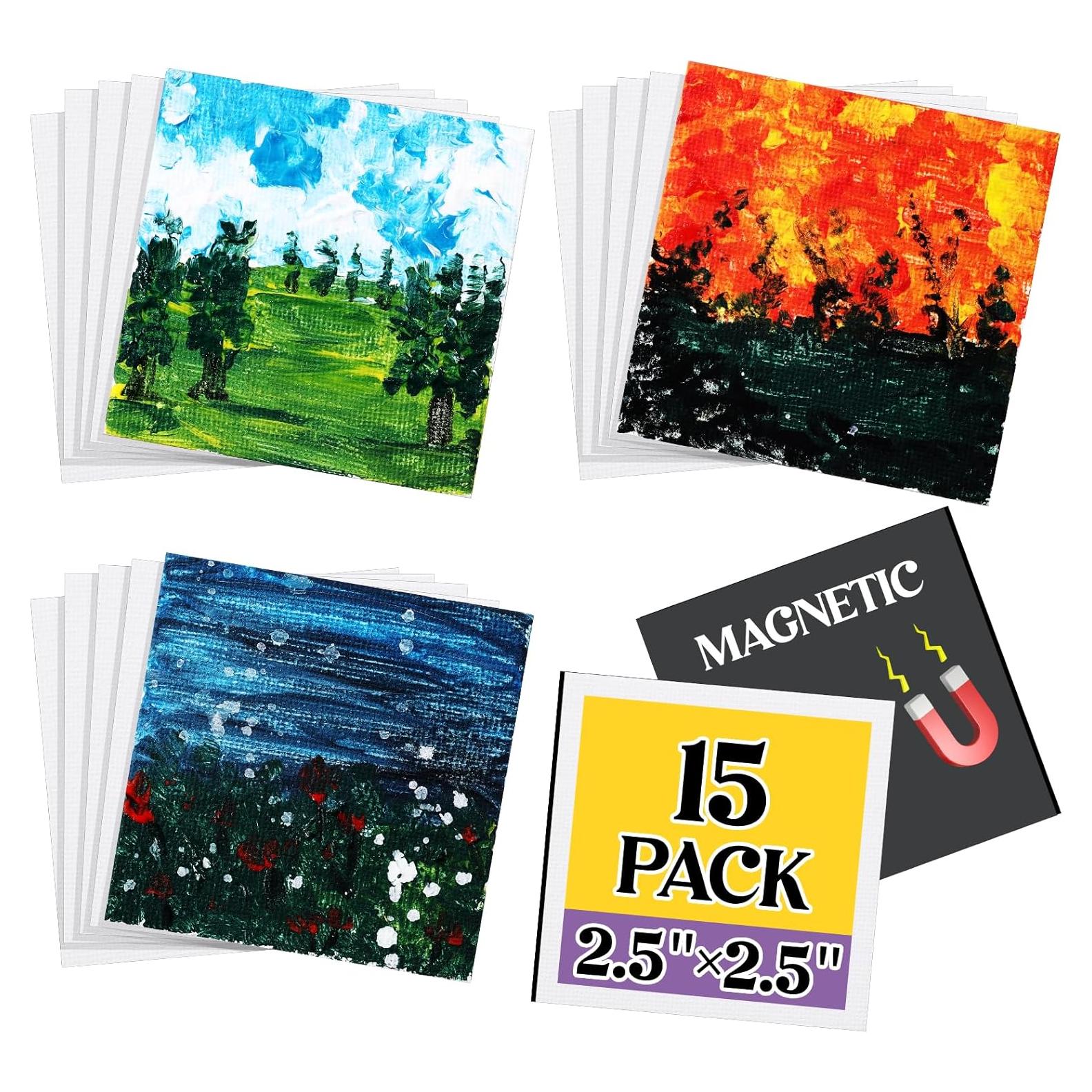 Supervitae 15 Paneles de Lienzo Magnéticos 6.35x6.35 cm Blanco