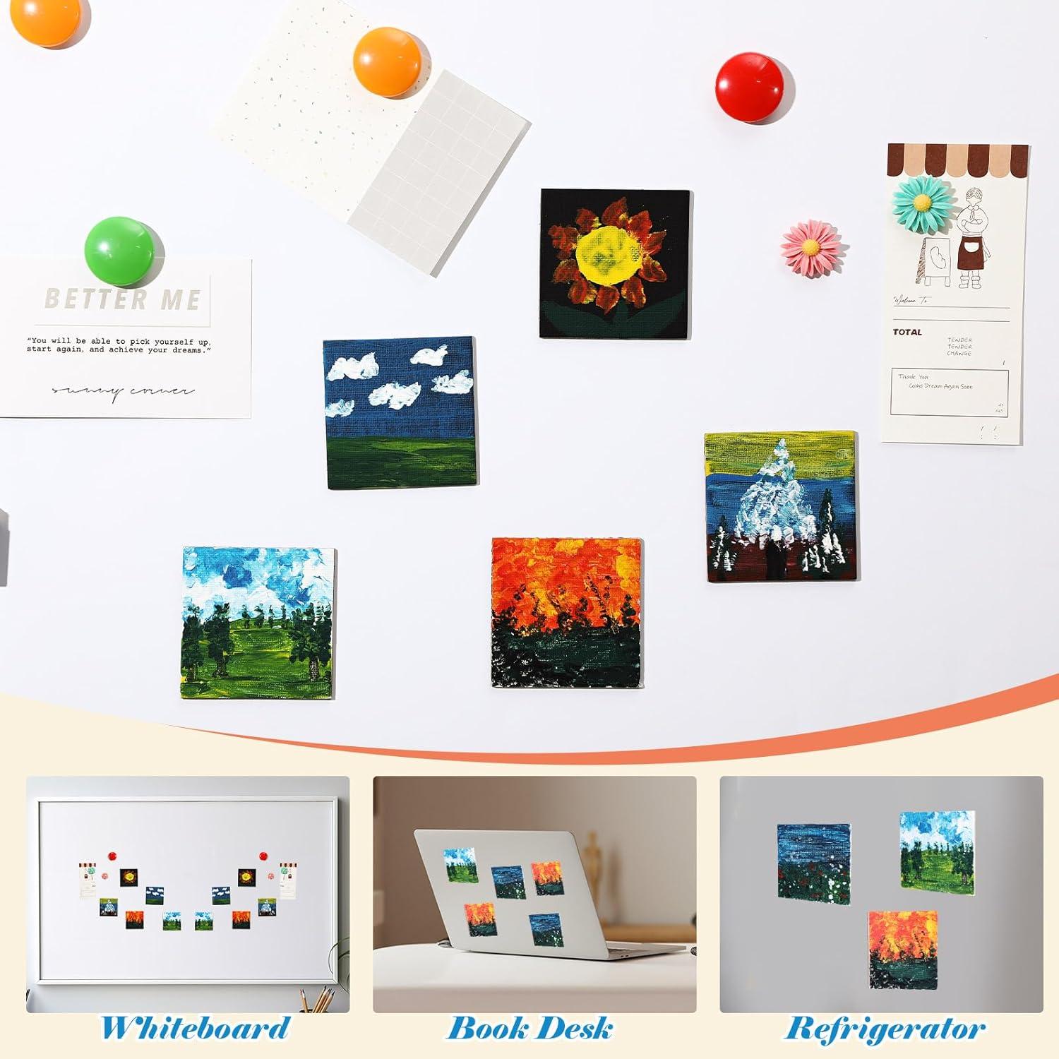 Supervitae 15 Paneles de Lienzo Magnéticos 6.35x6.35 cm Blanco