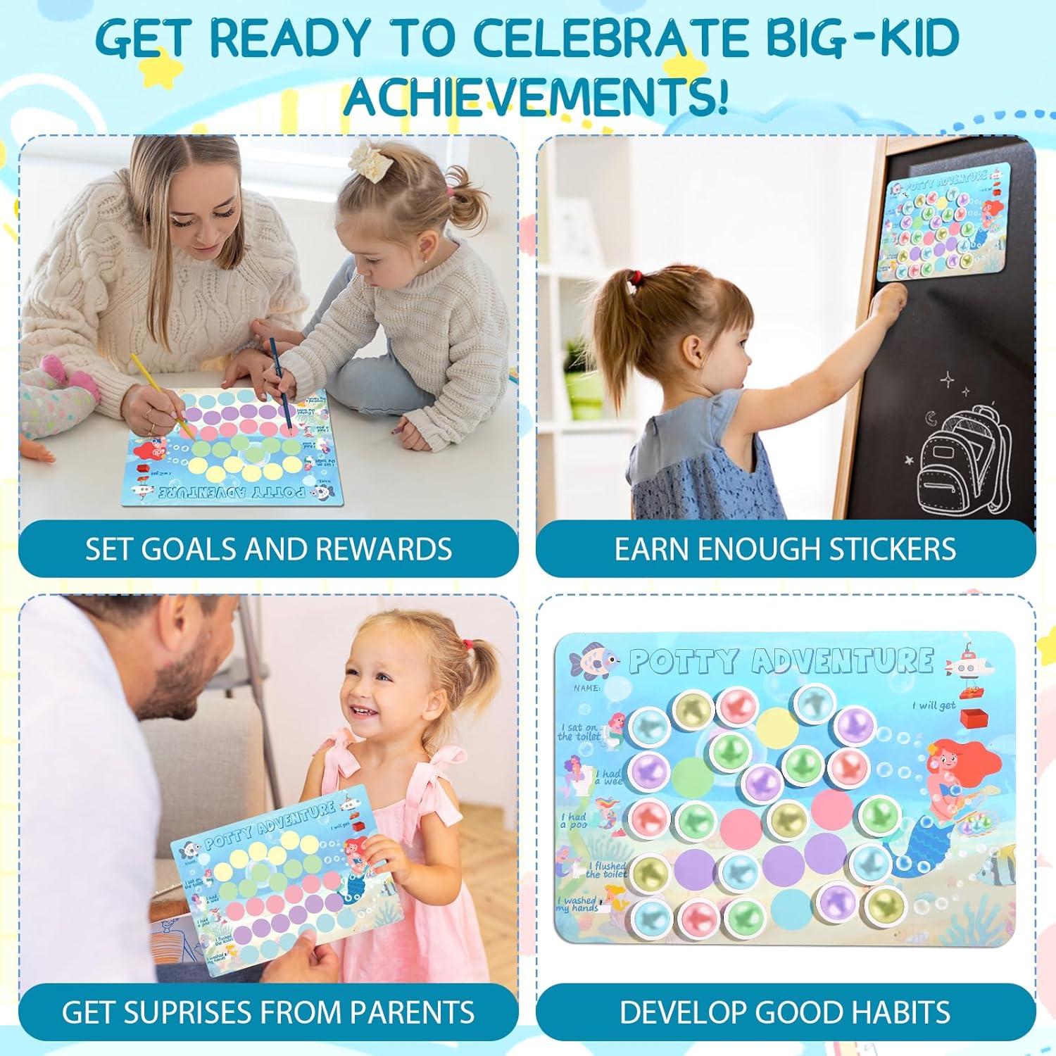 Gráfico de Entrenamiento para el Baño Sirena - Reutilizable EVA