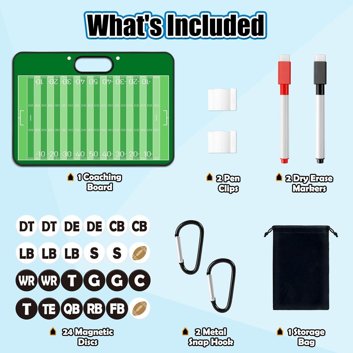 Tablero de Entrenamiento Magnético Torlam Doble Cara Fútbol