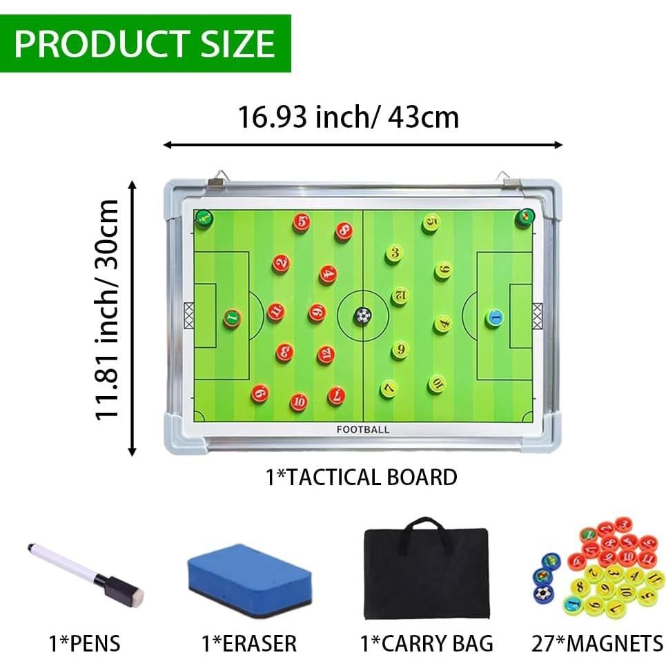 Tablero de Entrenamiento de Fútbol Magnético Nuburbur 43x30 cm
