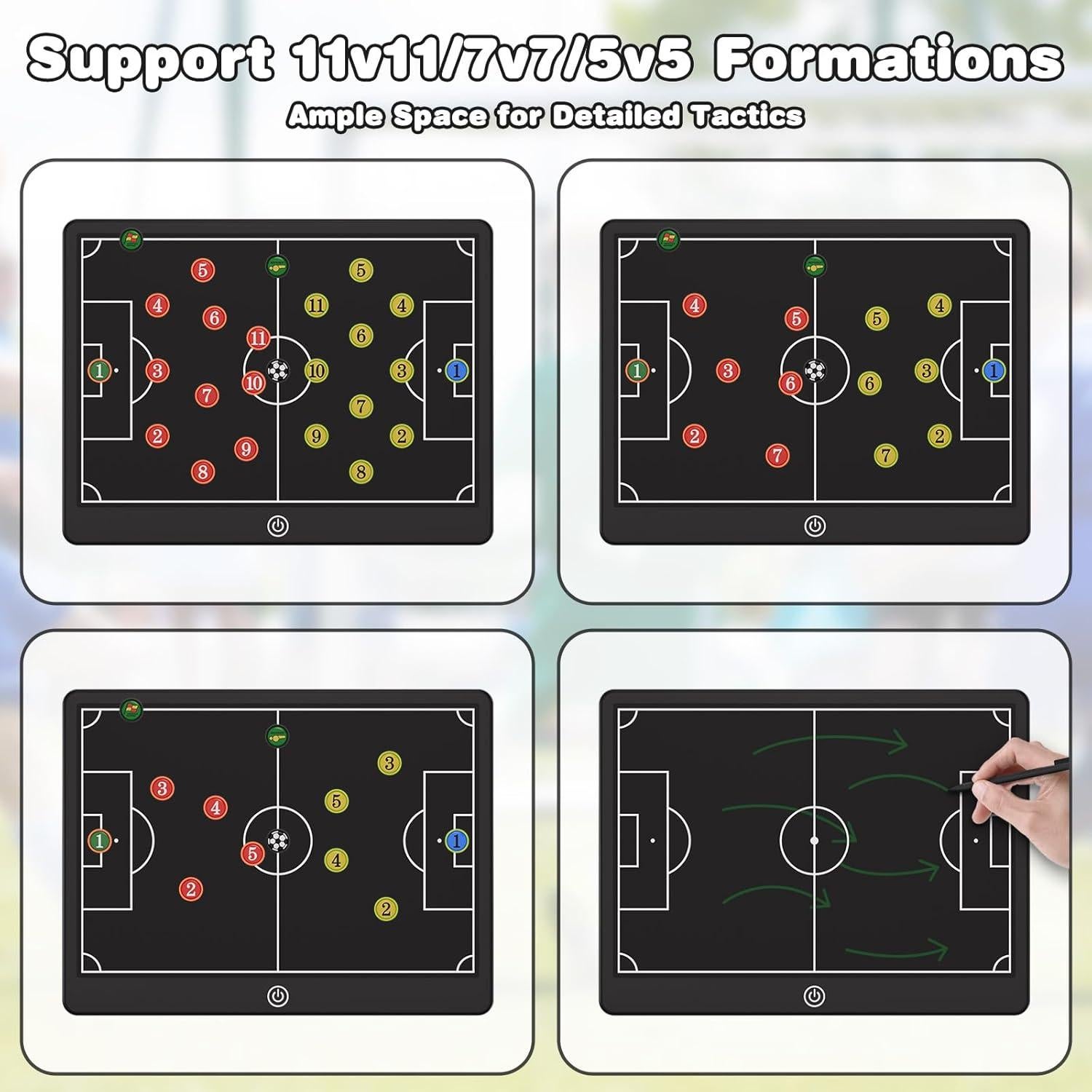 Tablero de Entrenamiento de Fútbol Chen's Cat 16" LCD Magnético