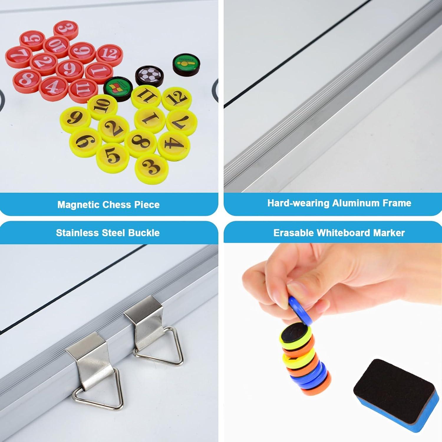 Pizarra de Fútbol Joyeee Doble Cara Impermeable 43x30.5cm