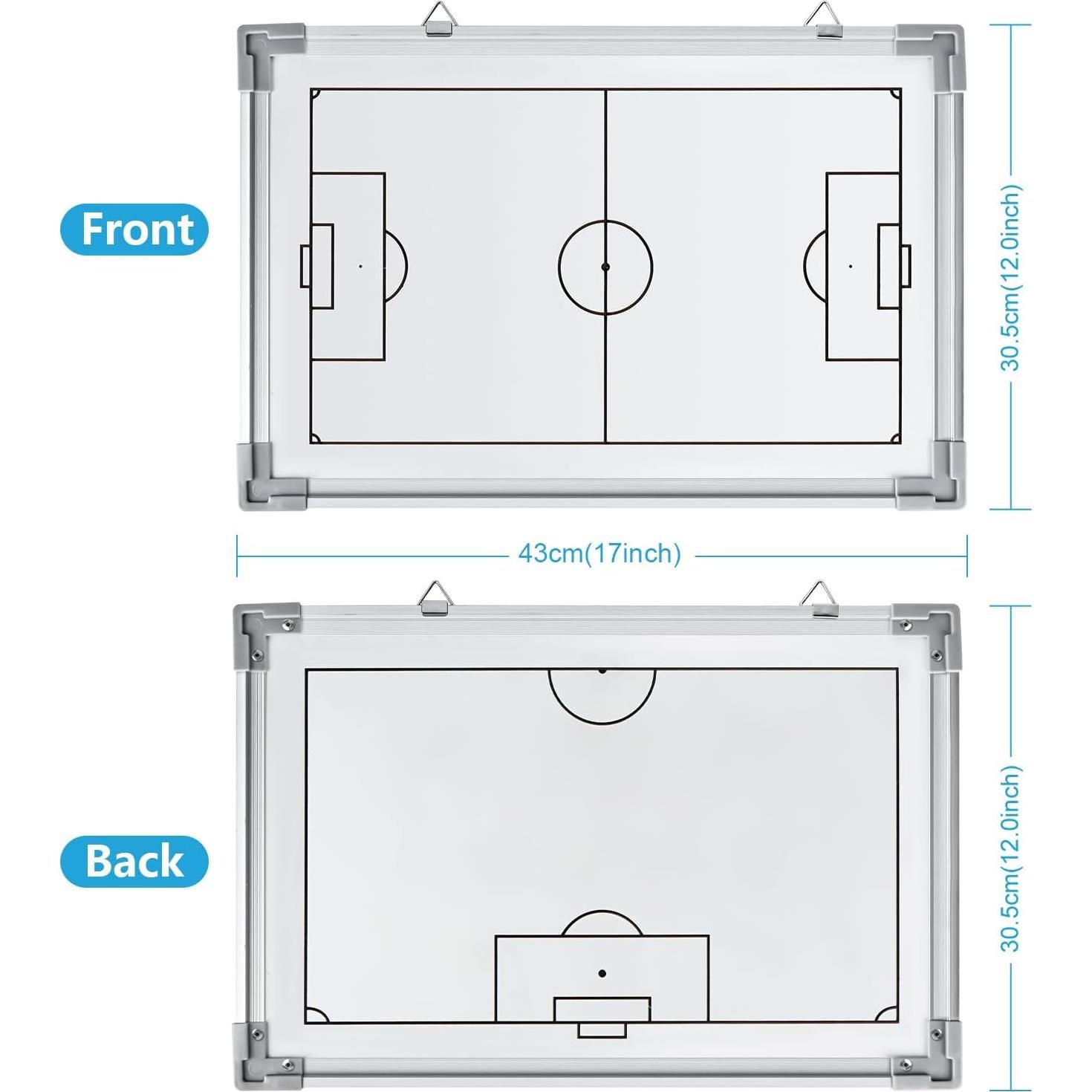Pizarra de Fútbol Joyeee Doble Cara Impermeable 43x30.5cm