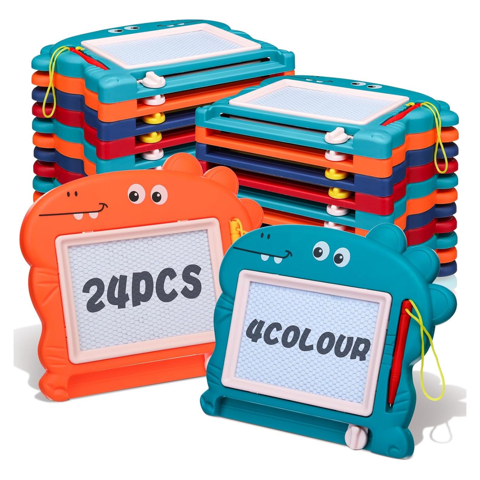 24 Mini Pizarras Magnéticas Fulmoon 64x42cm Borrables Colores