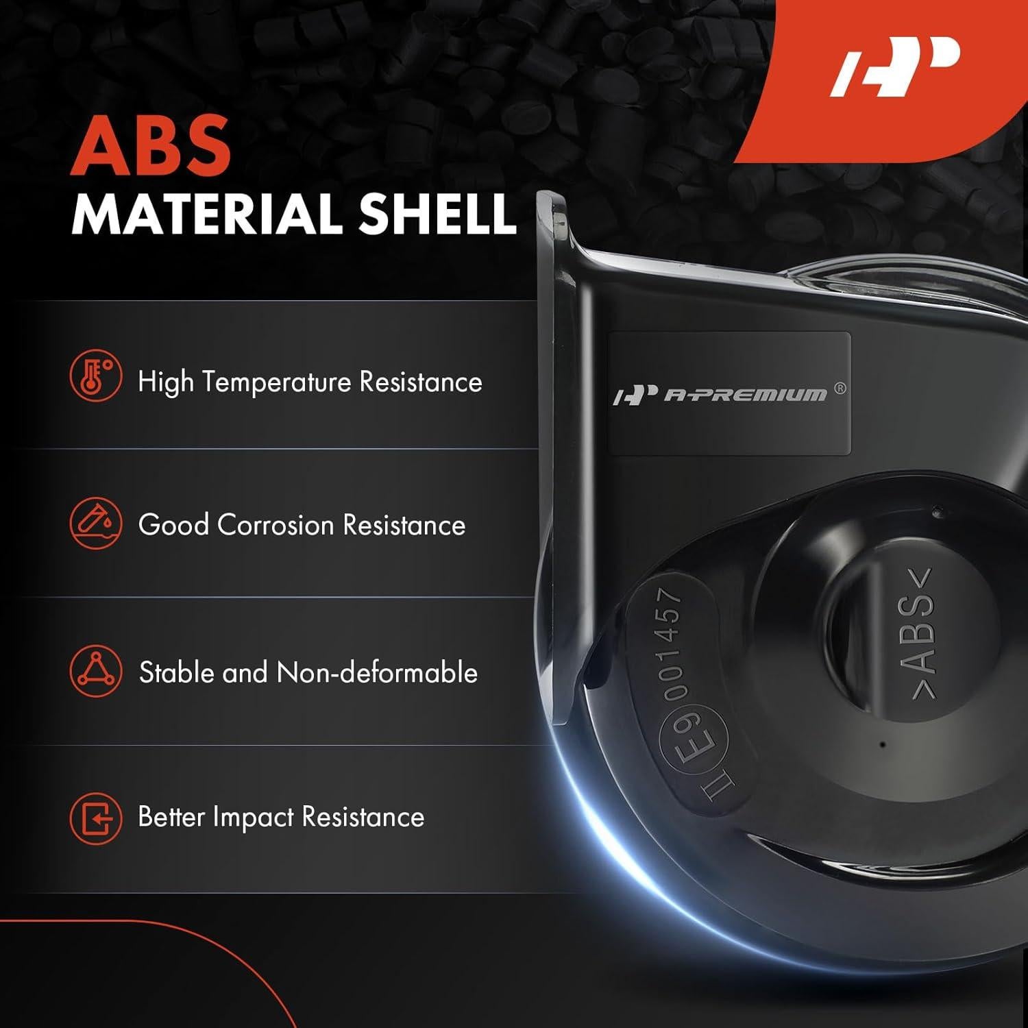 Claxon Eléctrico Doble Cuerno A-Premium 12V 110dB 80mm