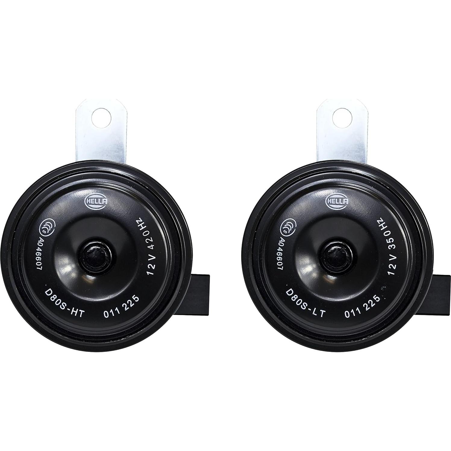 Claxon de Disco Hella 011225881 Negro 12V para Toyota