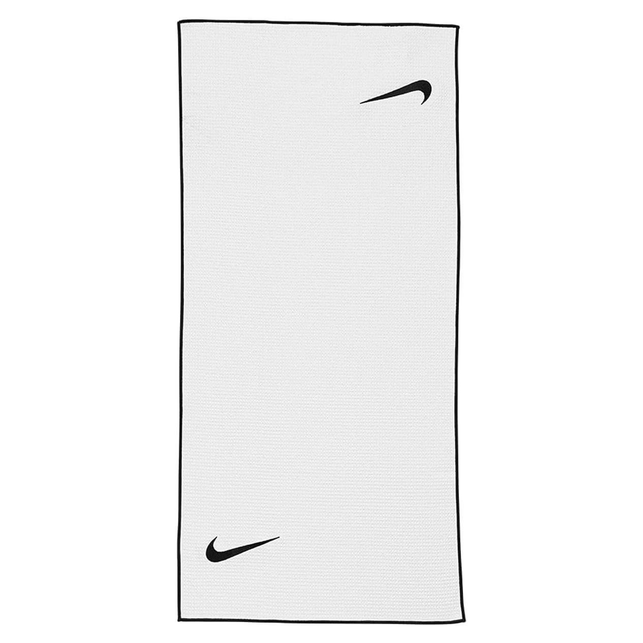 Toalla de Golf Nike Caddy Microfibra Blanca y Negra 104x48 cm