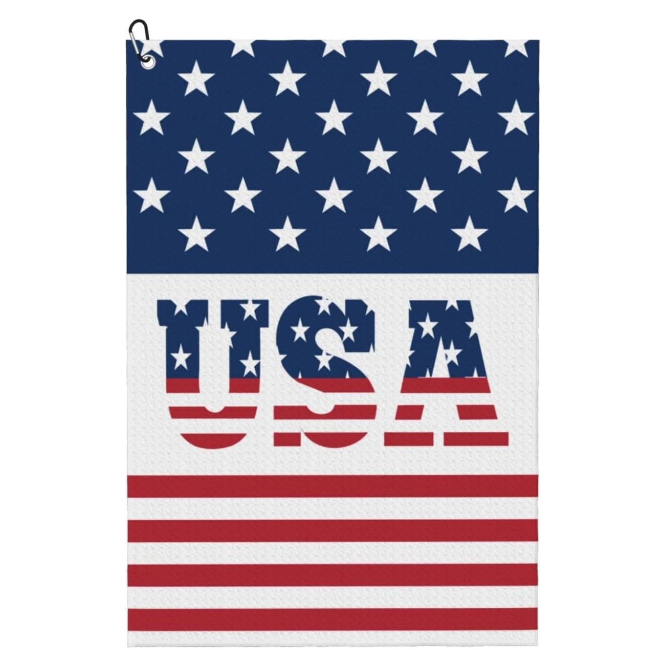 Toalla de Golf Microfibra REVENEVER 61x41 cm Bandera USA