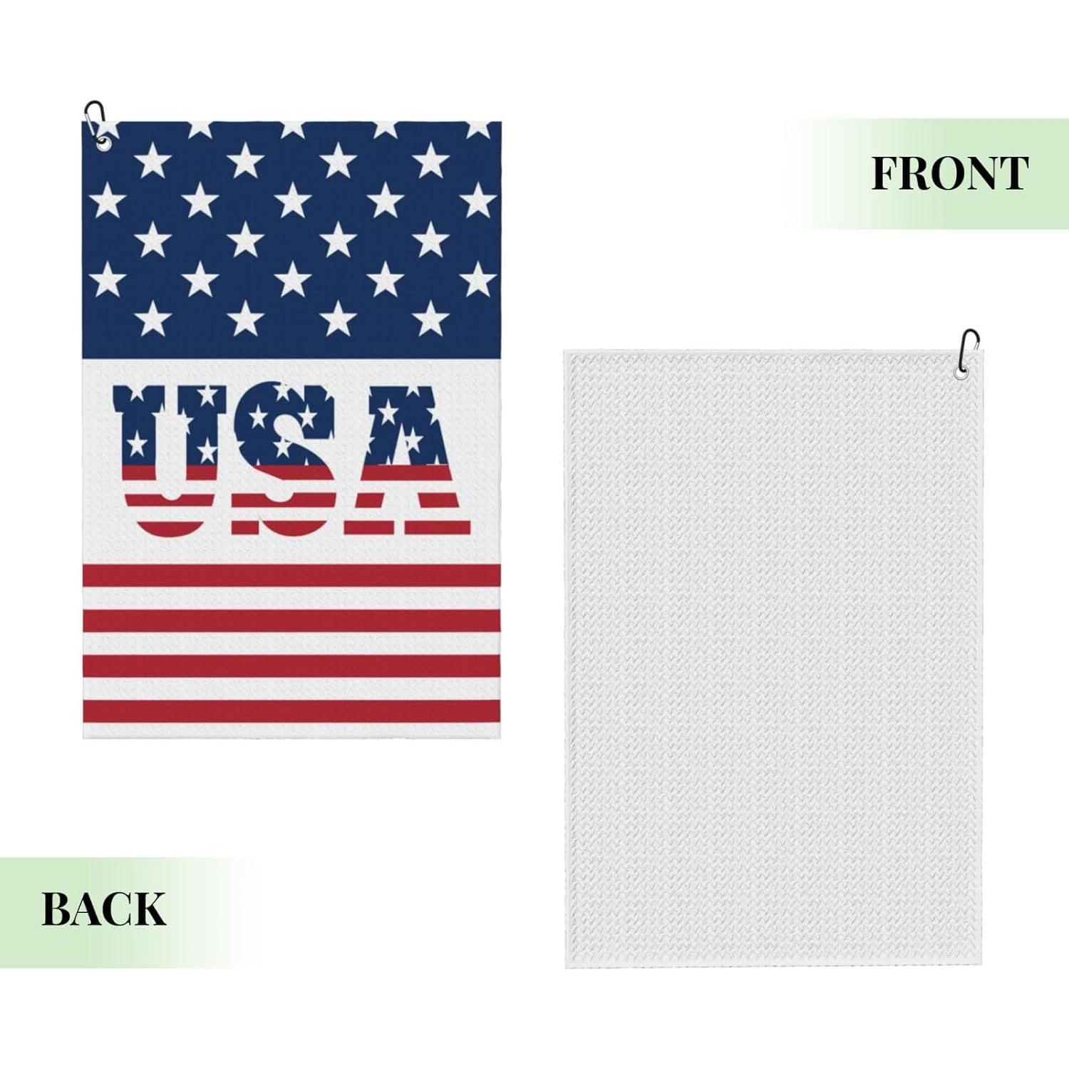 Toalla de Golf Microfibra REVENEVER 61x41 cm Bandera USA