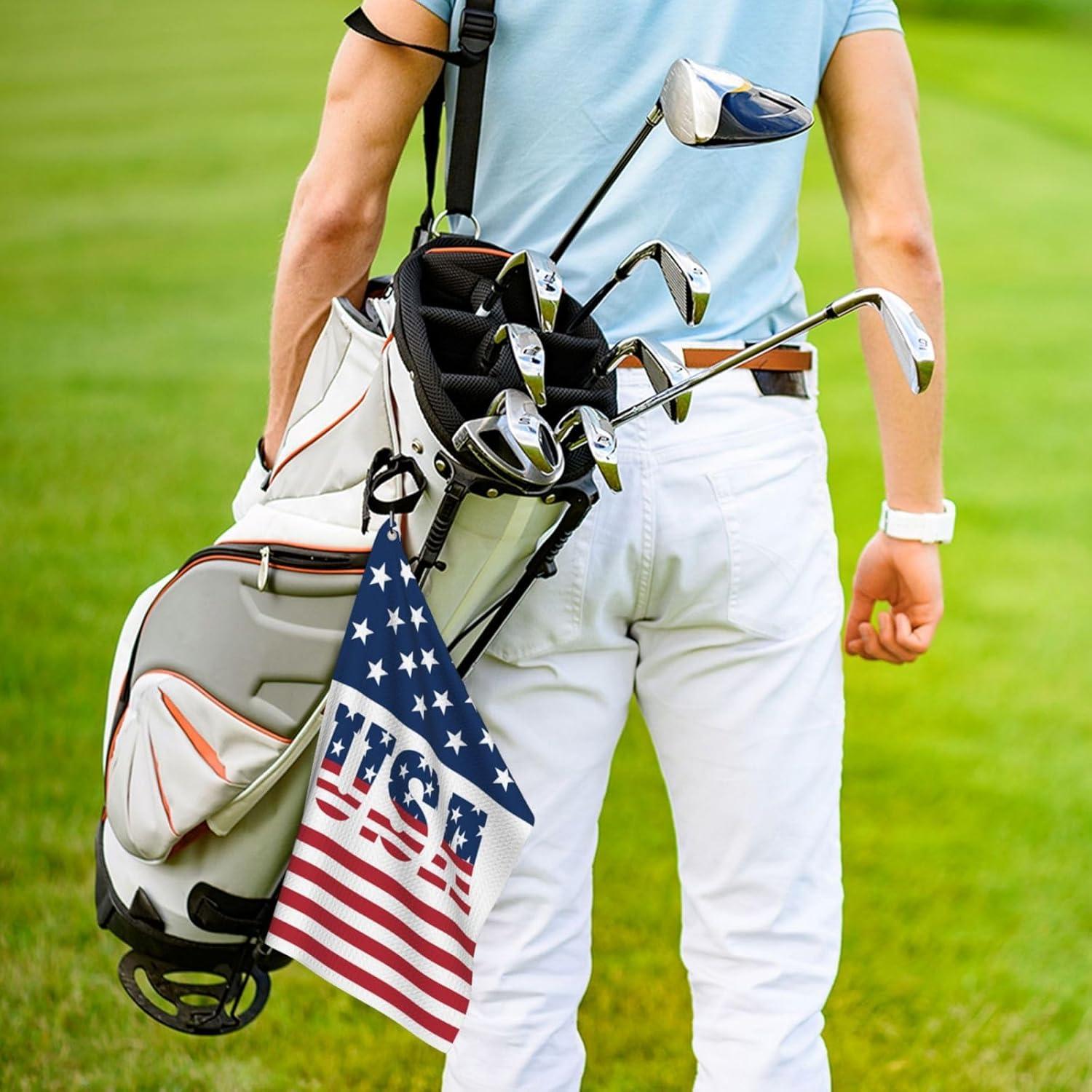 Toalla de Golf Microfibra REVENEVER 61x41 cm Bandera USA