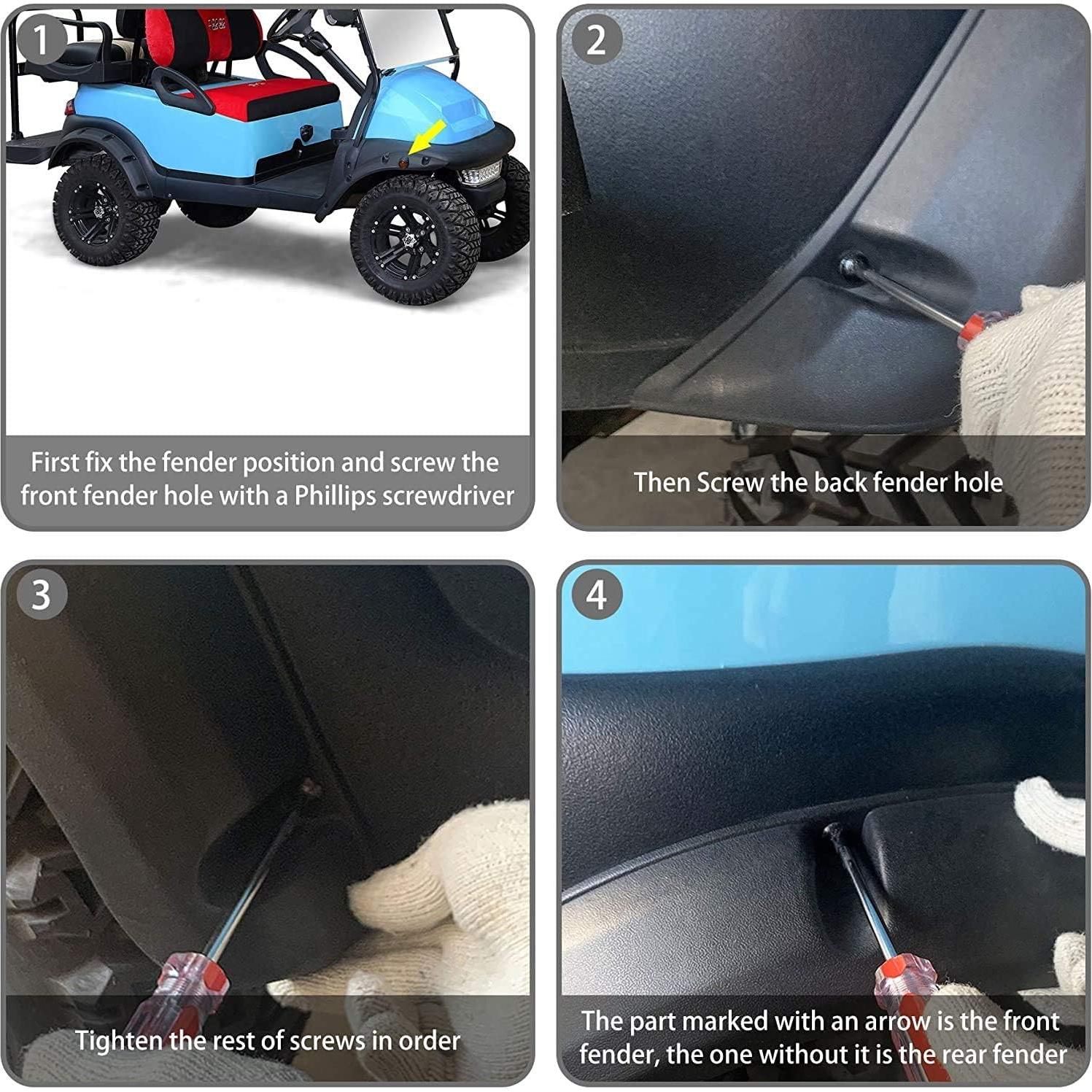 Guardabarros Delanteros y Traseros EZGO RXV 2008-2015 - WORLD 9.99 MALL