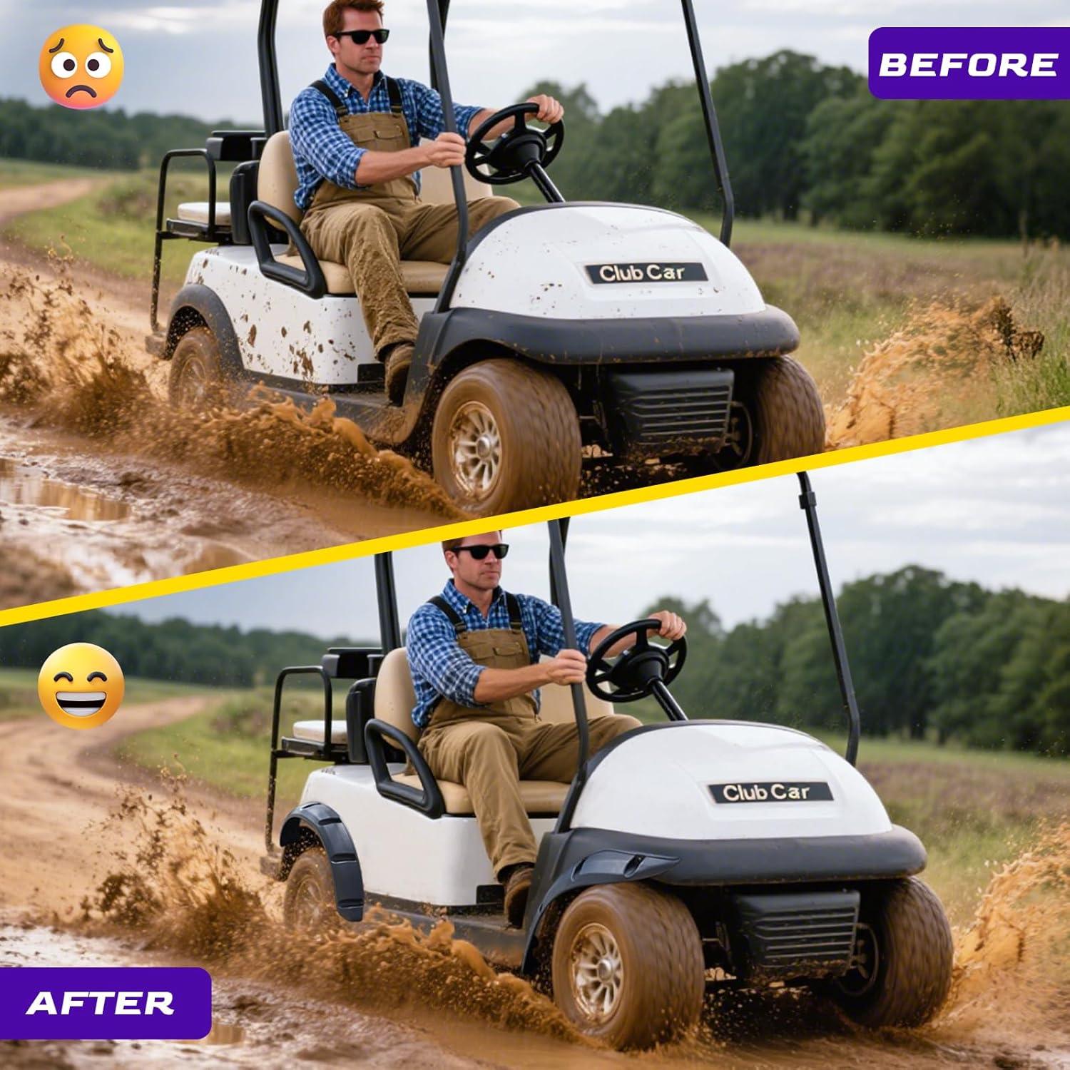 Guardabarros Club Car Precedent 2004-Actualidad - Negro ABS