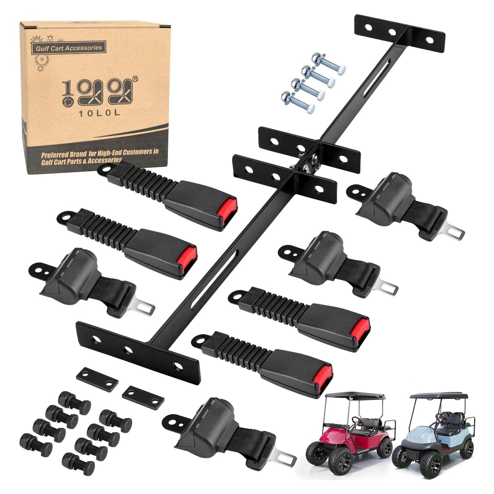 Kit de Cinturones de Seguridad 10L0L para Carro de Golf 4 Pasajeros