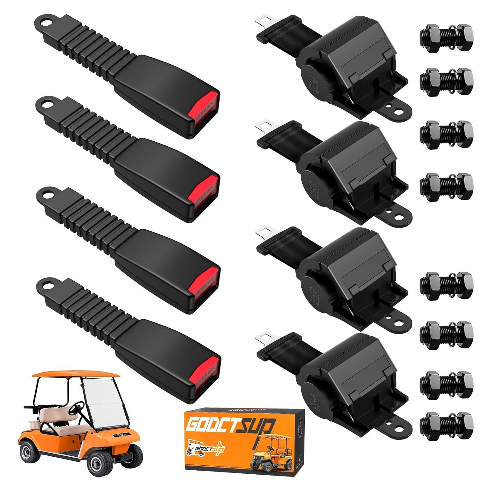 Kit de 4 Cinturones de Seguridad Retráctiles GODCTSUP 106.68 cm