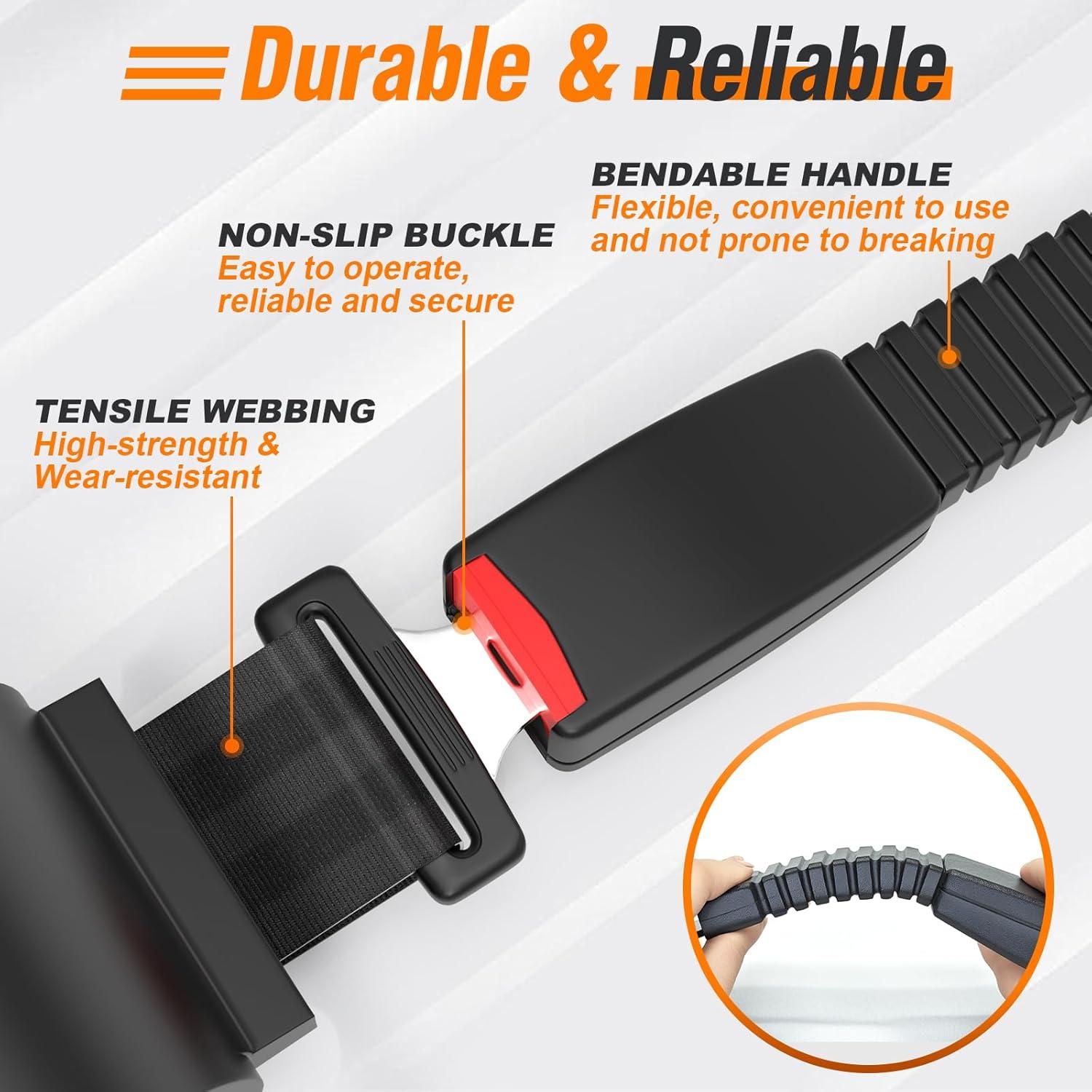 Kit de 4 Cinturones de Seguridad Retráctiles GODCTSUP 106.68 cm