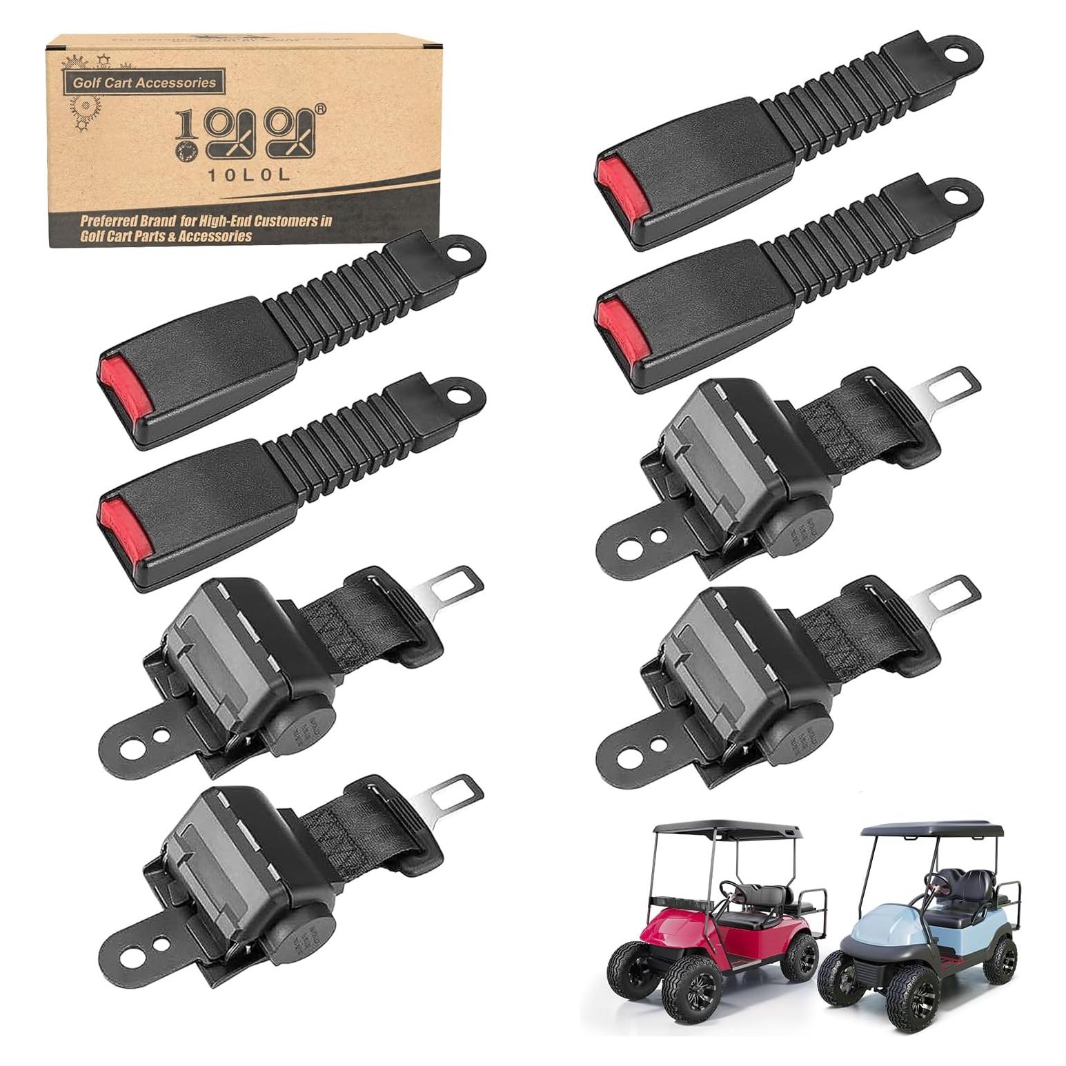 Kit de Cinturones de Seguridad Retráctiles 10L0L para Carritos de Golf