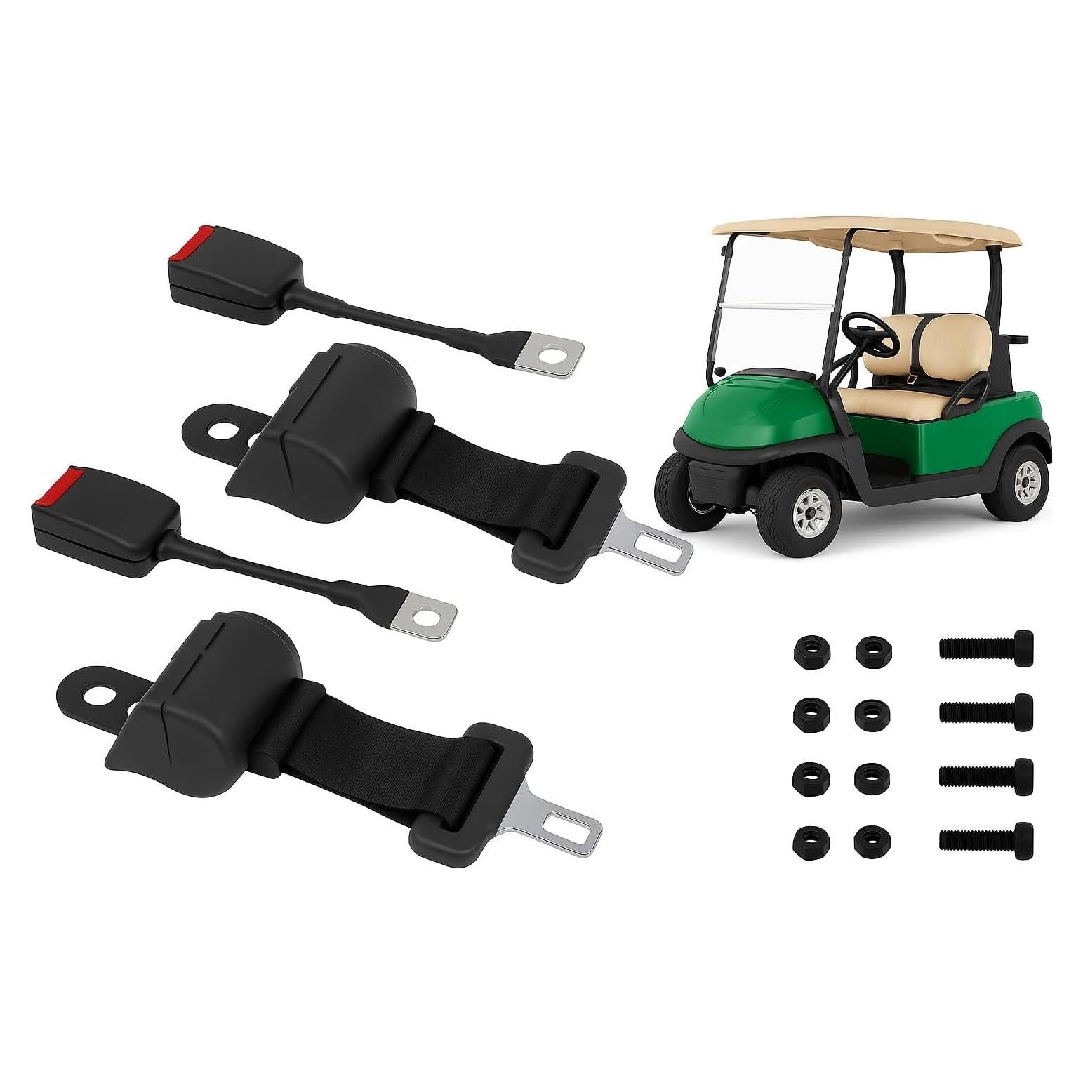 Kit de Cinturones de Seguridad Retráctiles Podoy - 2 Unidades, 106.68 cm