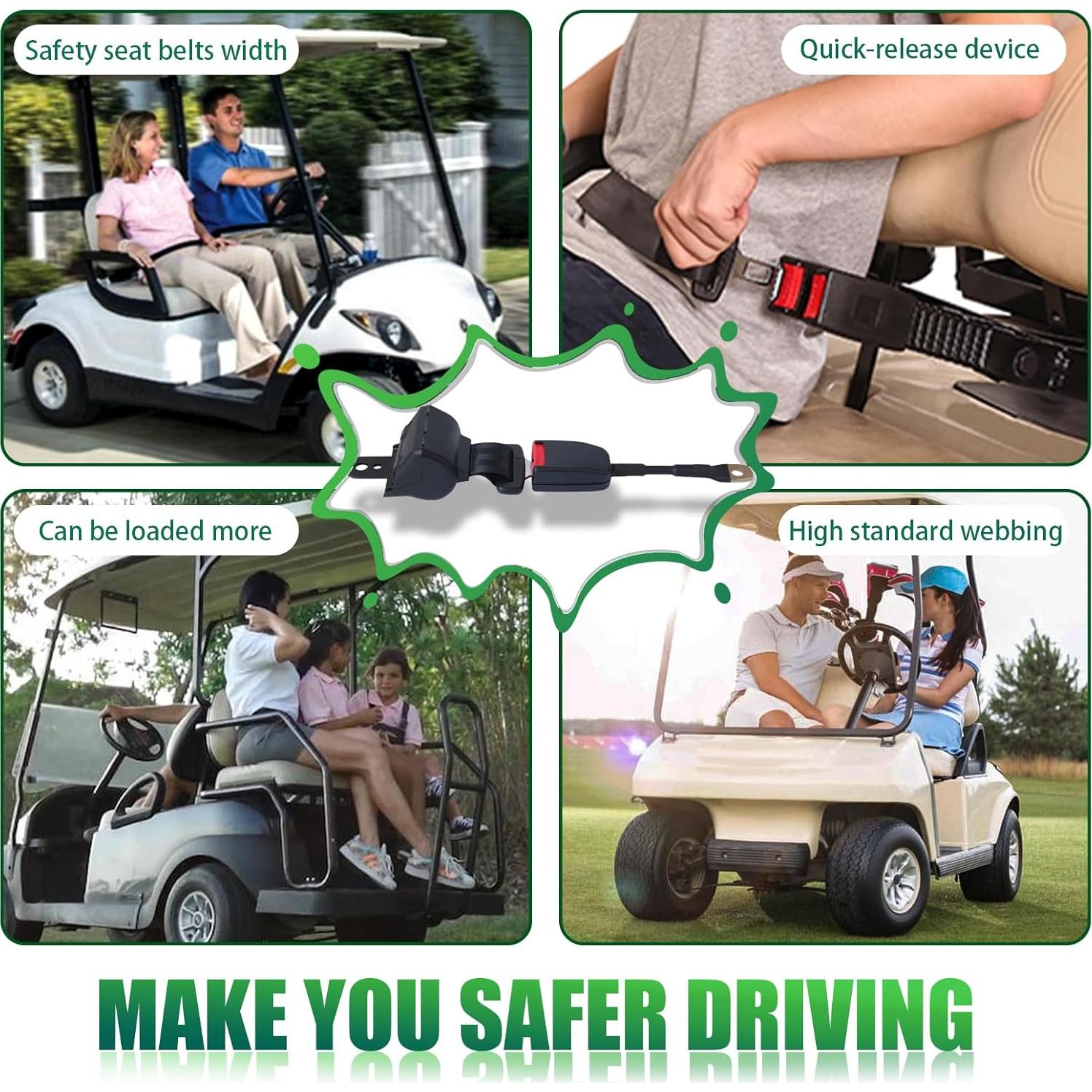 Kit de Cinturones de Seguridad Retráctiles Podoy - 2 Unidades, 106.68 cm