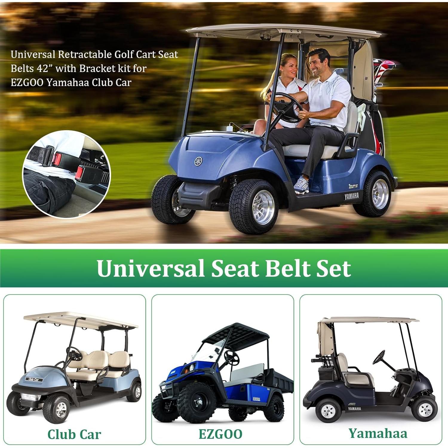 Kit de Cinturones de Seguridad Retráctiles Podoy - 2 Unidades, 106.68 cm