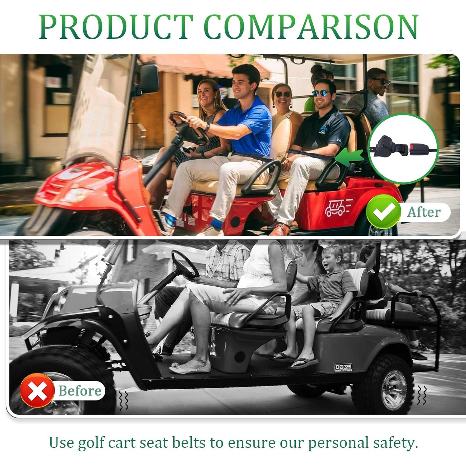 Kit de Cinturones de Seguridad Retráctiles Podoy - 2 Unidades, 106.68 cm